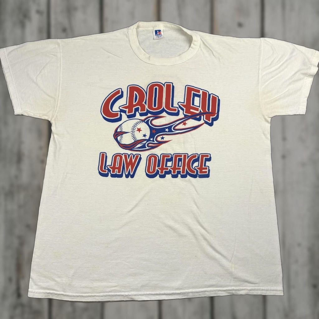 Russell Athletic **Russell Athletic Mens Large White Baseball Graphic Shirt** User: **Russell Athletic Mens Large White Baseball Graphic T-Shirt** Size US L / EU 52-54 / 3 - 1 Thumbnail