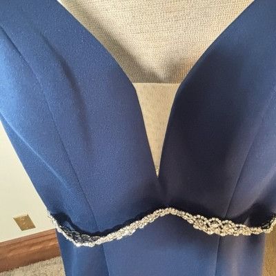 Other PROM/PAGEANT/FORMAL DRESS/GOWN Fits XS-S Navy Blue Train Size XS / US 0-2 / IT 36-38 - 4 Thumbnail