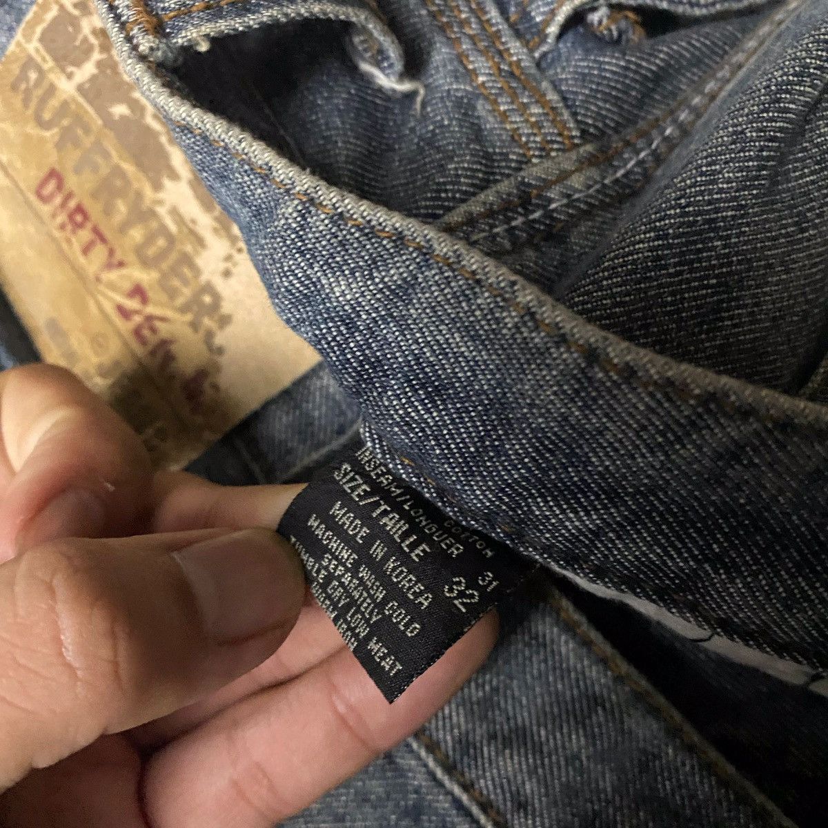 If Six Was Nine 2000s Ruff Ryder Flared Washed Jeans Size US 32 / EU 48 - 17 Thumbnail