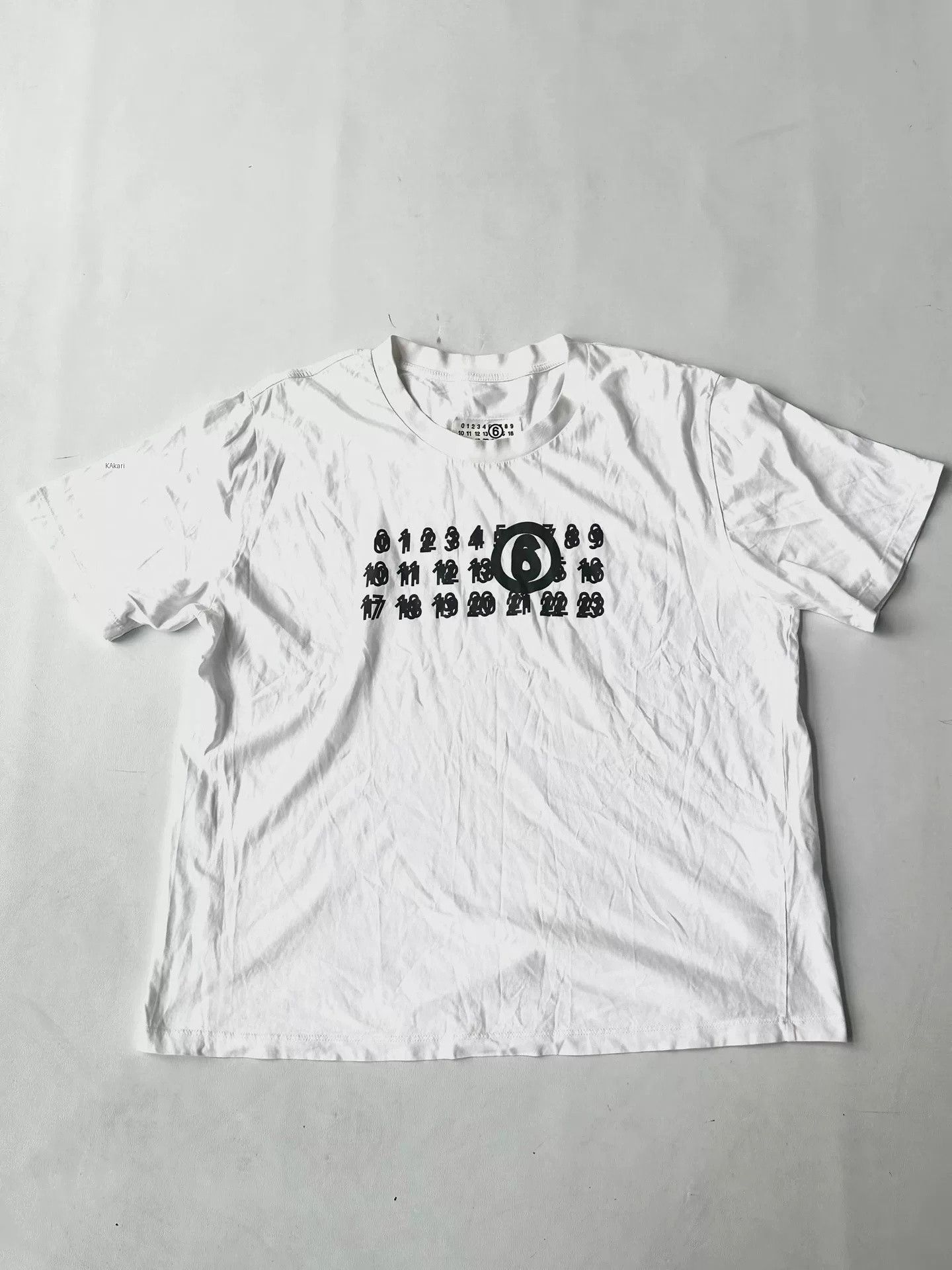Maison Margiela Maison Margiela Number Short-Sleeve Tee Size US L / EU 52-54 / 3 - 1 Thumbnail