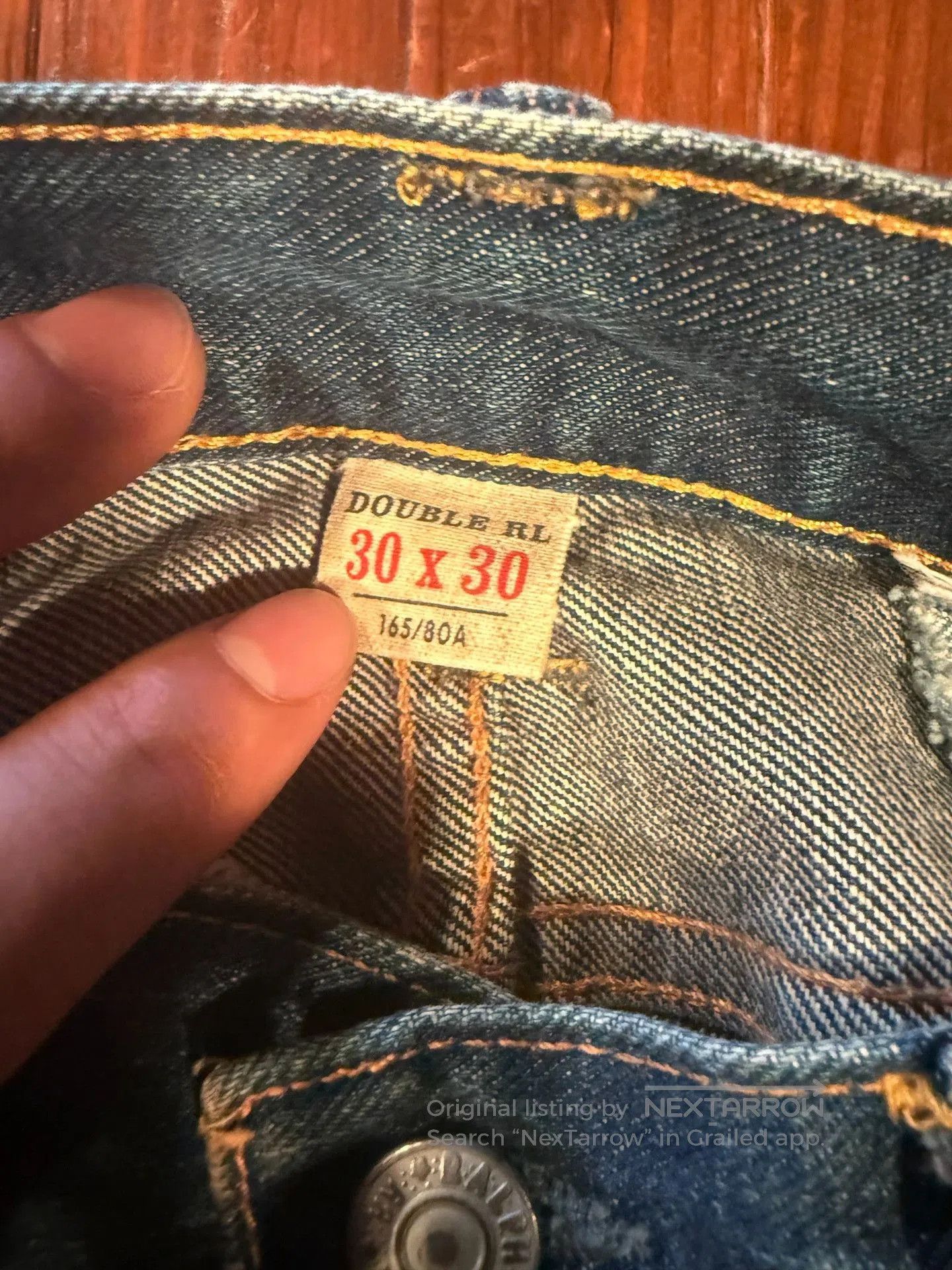 RRL Ralph Lauren RRL Double RL 30x30 Distressed Jeans. Size US 30 / EU 46 - 3 Thumbnail
