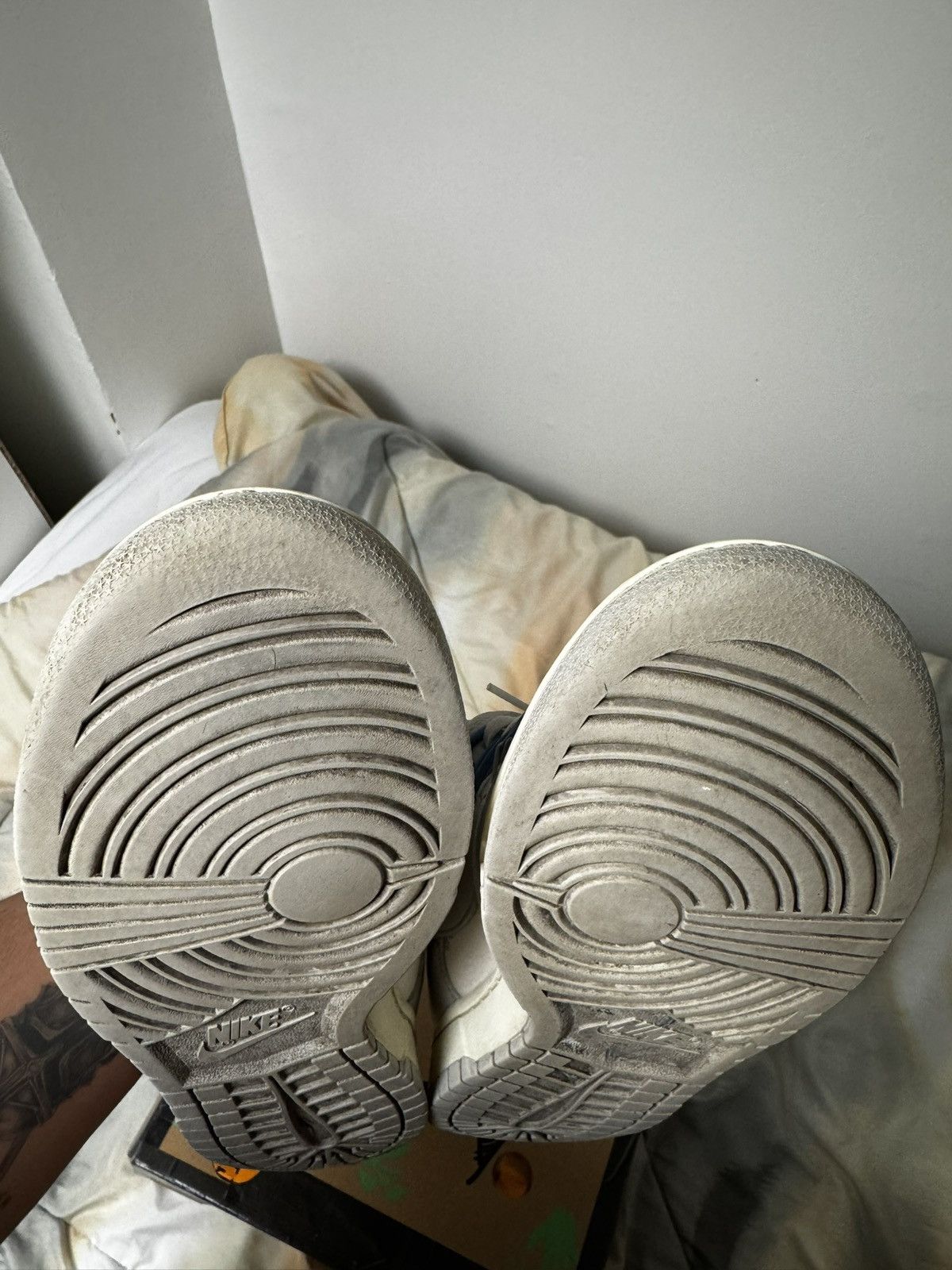 Nike × Off-White Nike Dunk Low Off-White Lot 5 Size US 11.5 / EU 44-45 - 10 Thumbnail