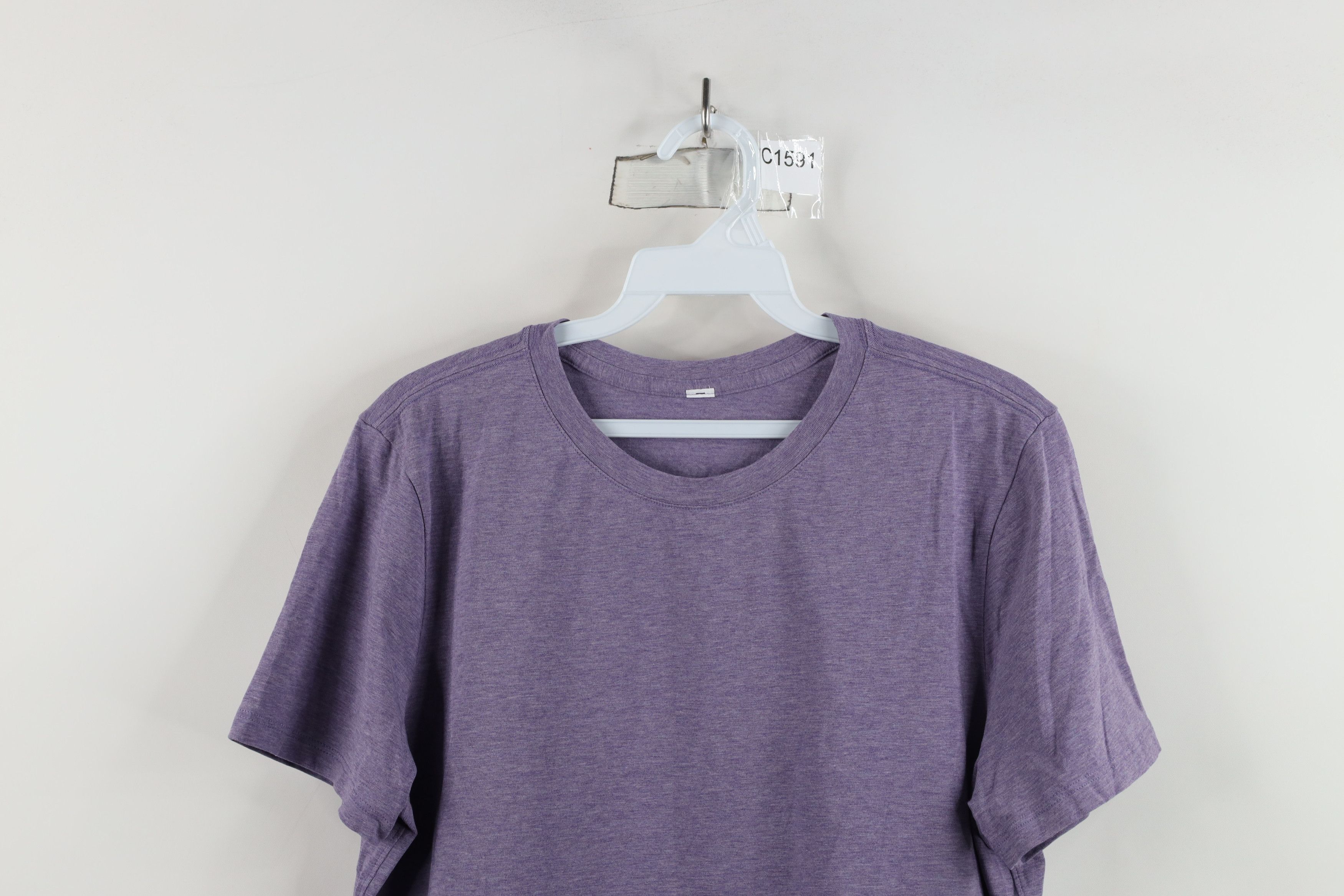 Lululemon × Vintage Lululemon Yoga Blank Short Sleeve T-Shirt Heather Purple Size M / US 6-8 / IT 42-44 - 2 Thumbnail