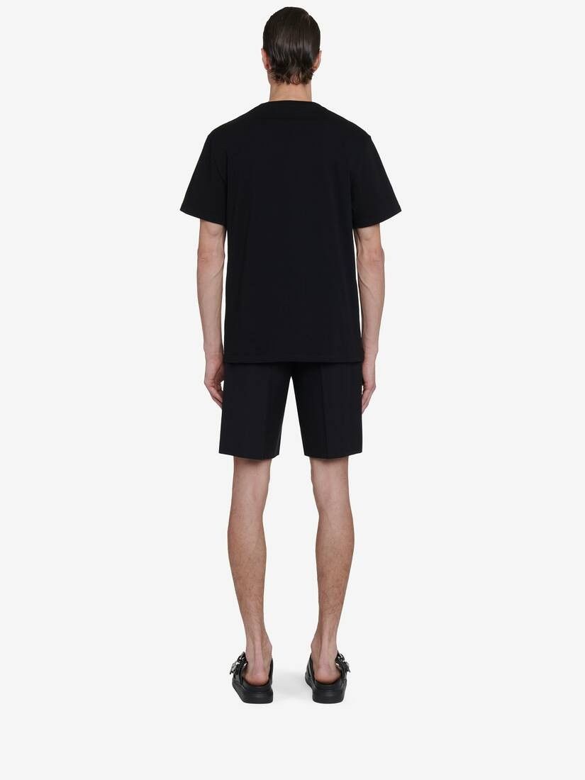 Alexander McQueen o1w1db10725 Wax Flower Skull T-Shirt in Black Size US XXL / EU 58 / 5 - 5 Thumbnail