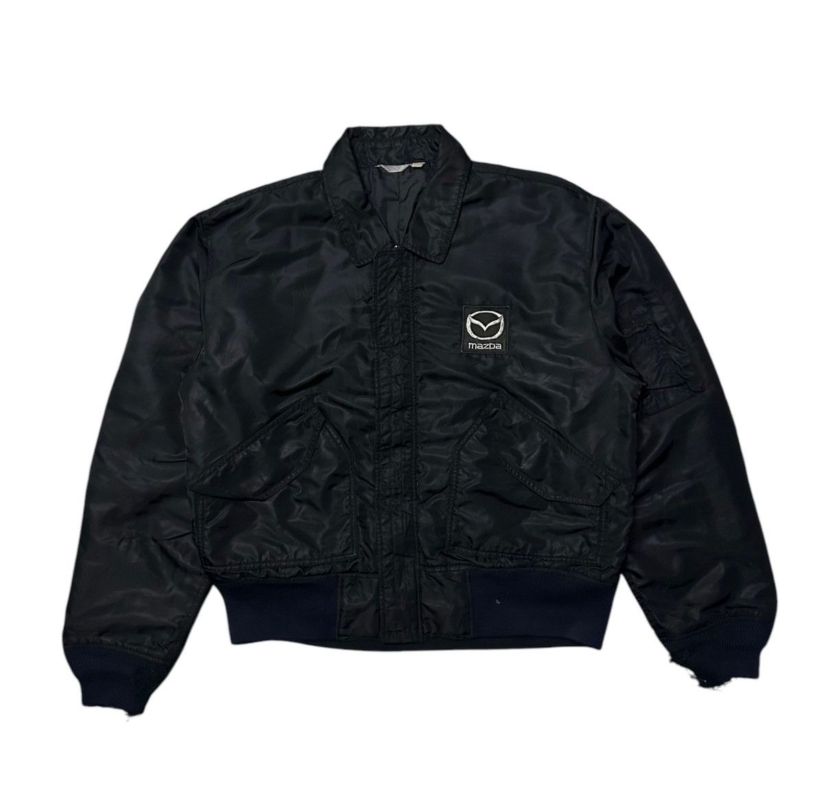 Vintage Vintage 90s Motorsport Mazda bomber jacket Size US L / EU 52-54 / 3 - 2 Thumbnail