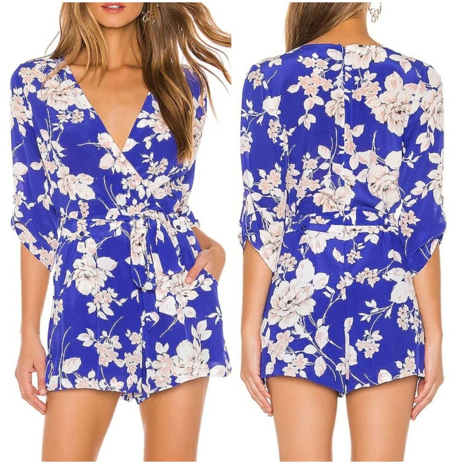 Other Yumi Kim Liz Silk Floral Romper Sz- XS ~ Stylish & Feminine Size XS / US 0-2 / IT 36-38 - 5 Thumbnail