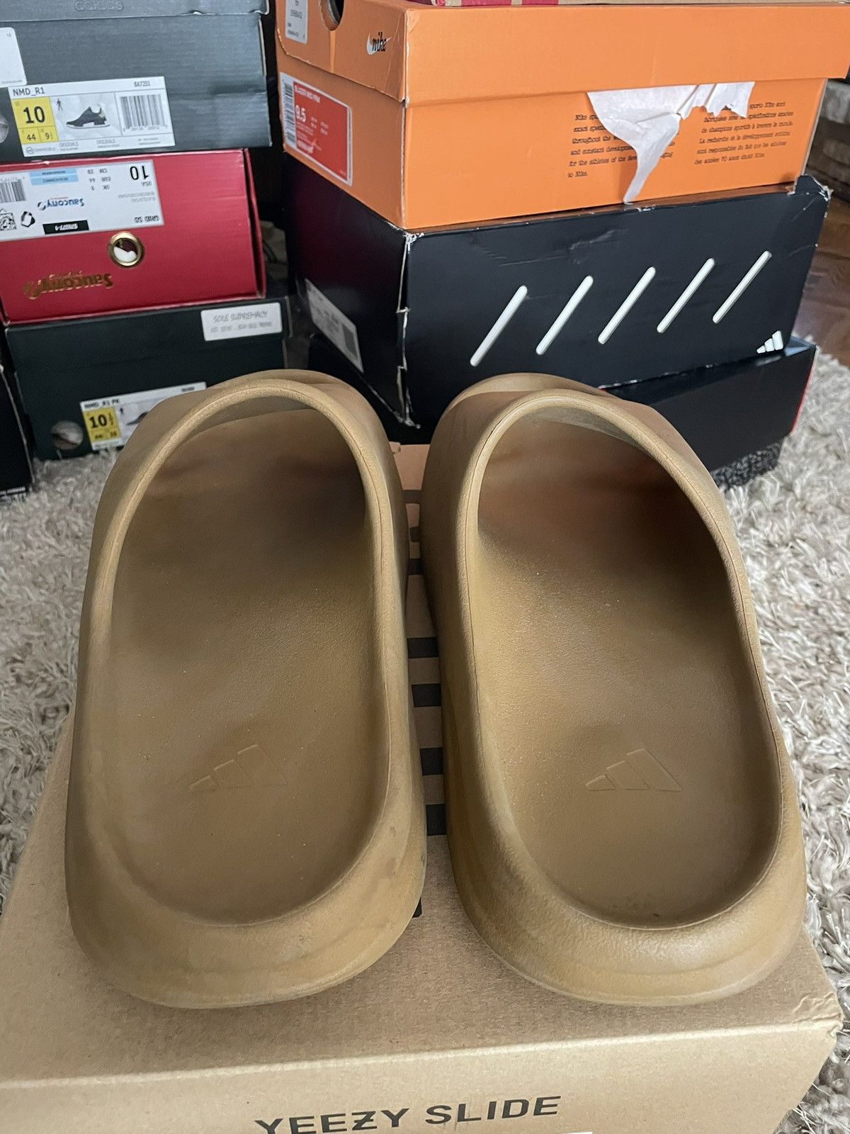 Adidas × Kanye West Adidas Yeezy Slides Ochre Size US 14 / EU 47 - 6 Thumbnail