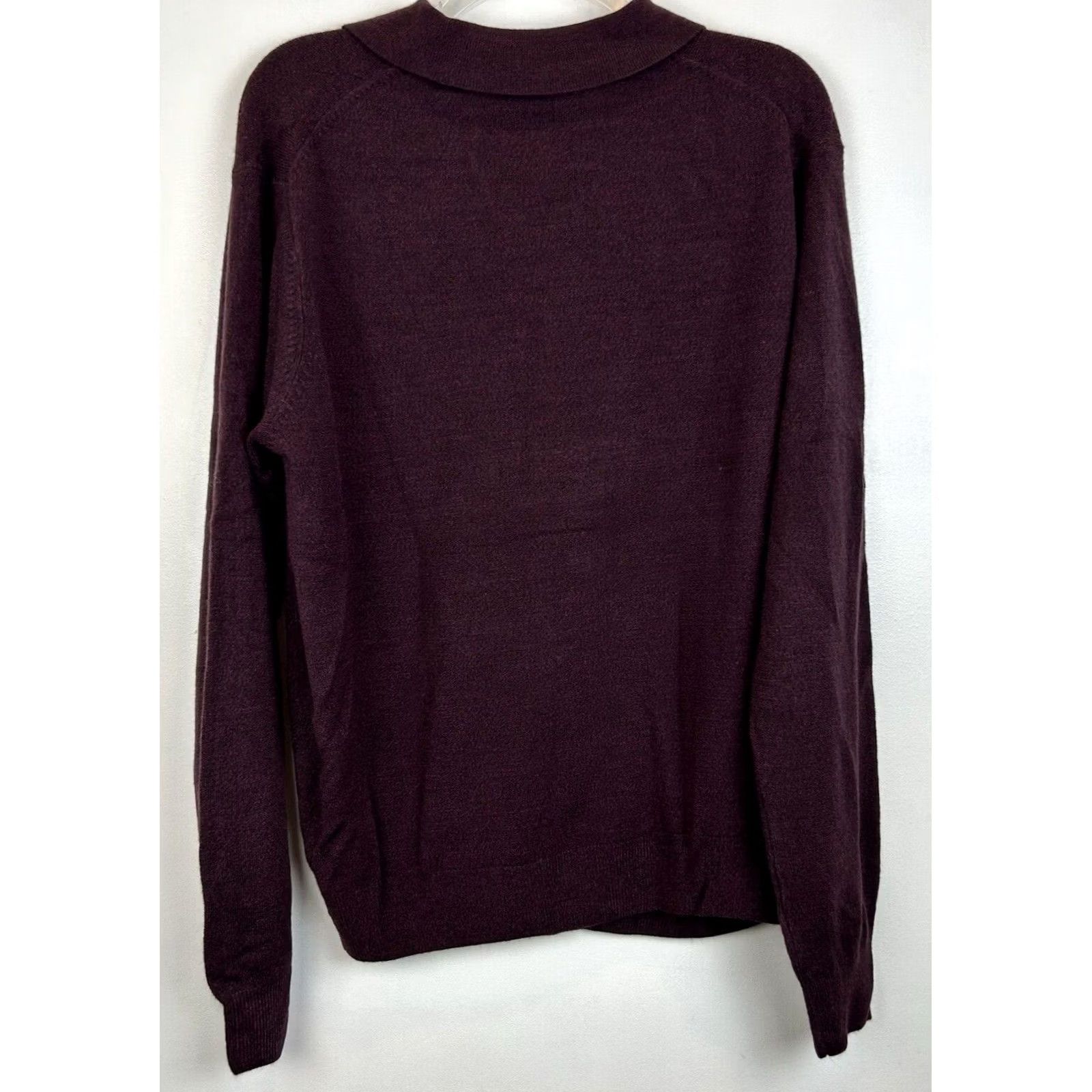 Haggar Haggar Collared Sweater Mens M Button Pullover Purple Knit New Regular Size US M / EU 48-50 / 2 - 2 Thumbnail