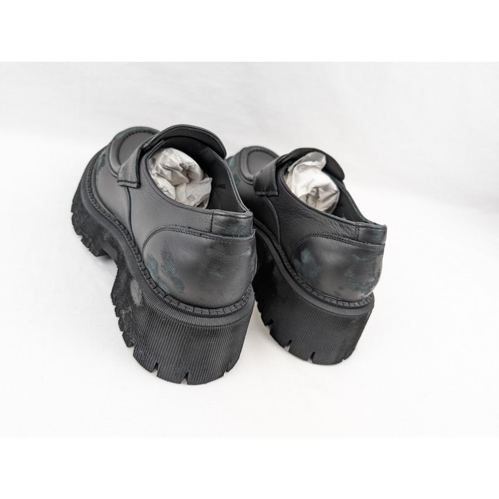 Balenciaga o1rshd1 Tractor Loafers L20 in Black Size US 12 / EU 45 - 18 Thumbnail