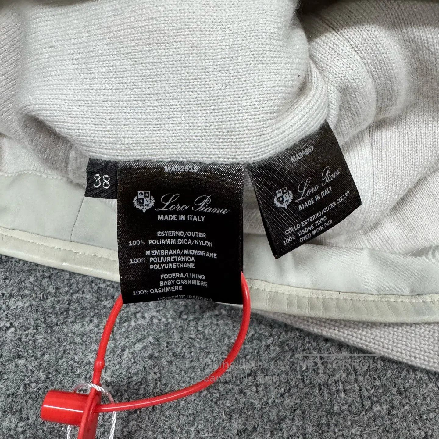 Loro Piana LORO PIANA size 38 Fur-lined collar; cashmere; patchwork kn Size 3XL / US 20-22 - 6 Thumbnail