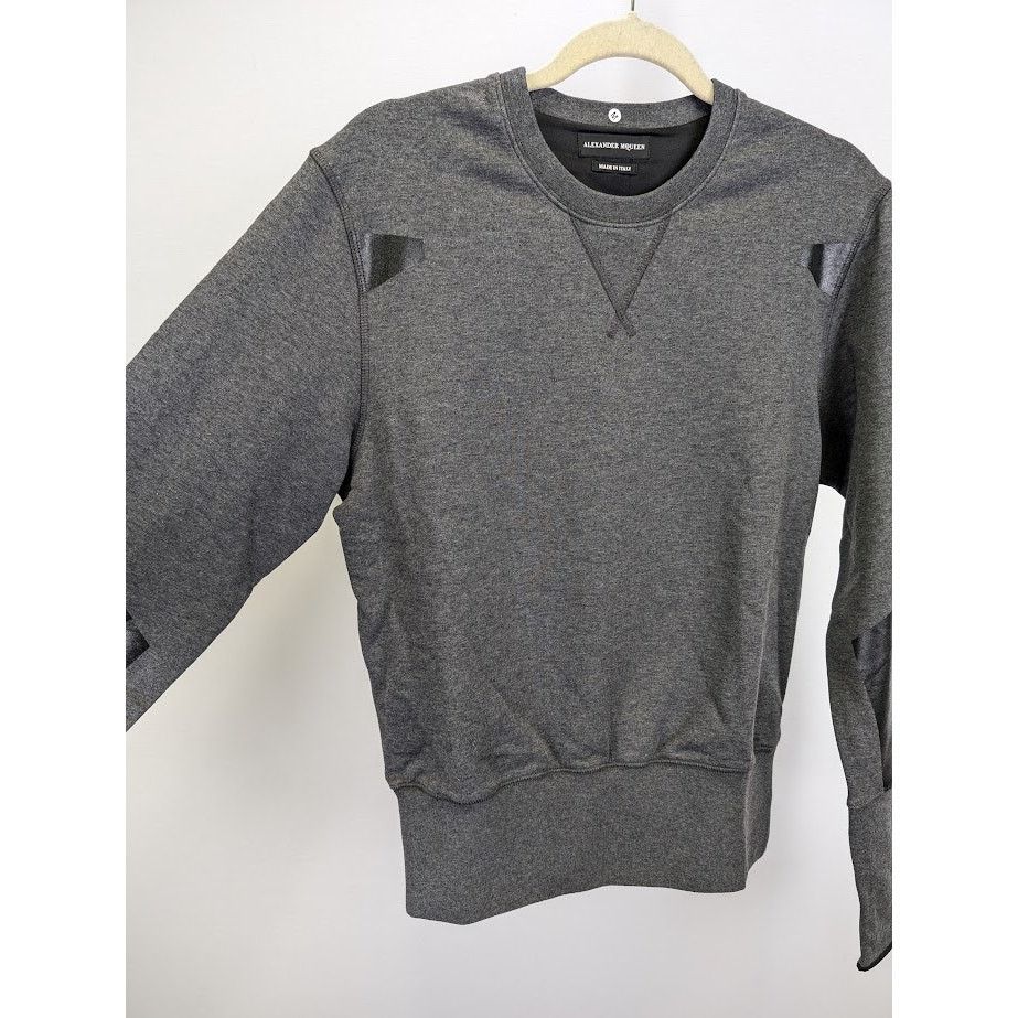 Alexander McQueen o1rshd1 Sweater / Jumper With Button Cuff in Gray Size US M / EU 48-50 / 2 - 8 Thumbnail
