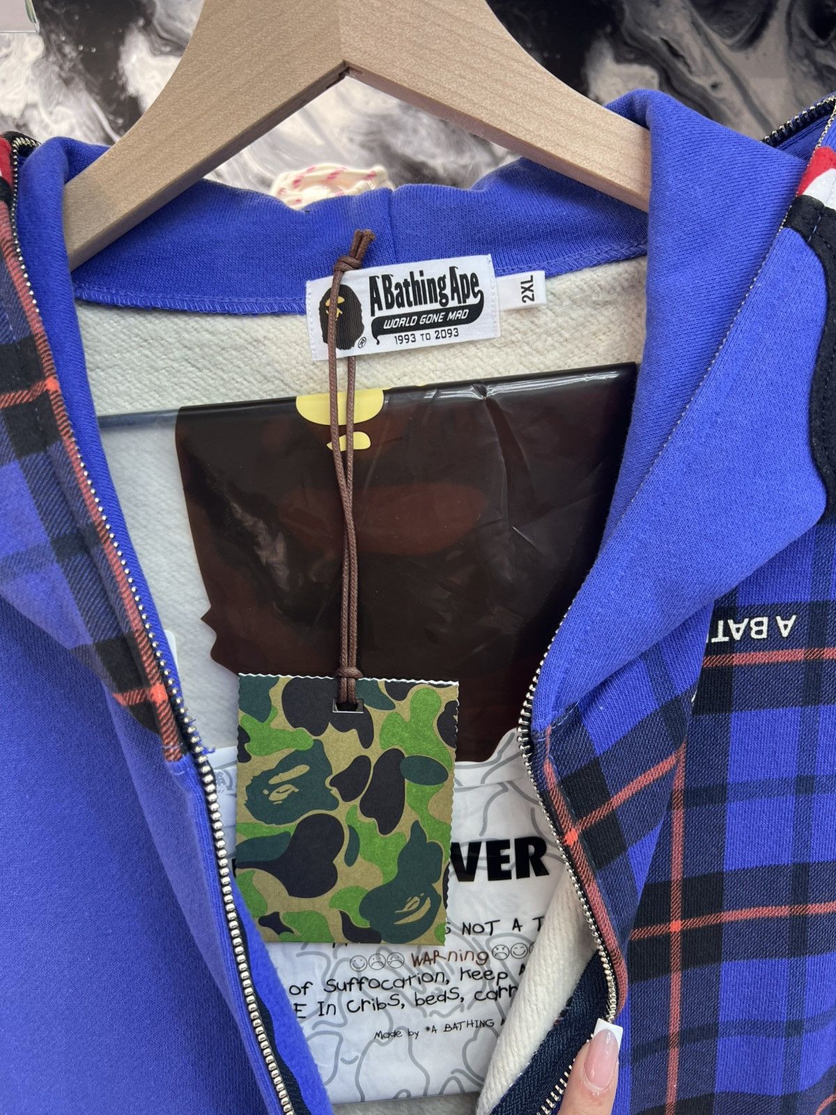 Bape Bape Shark Hoodie Size US XXL / EU 58 / 5 - 5 Thumbnail
