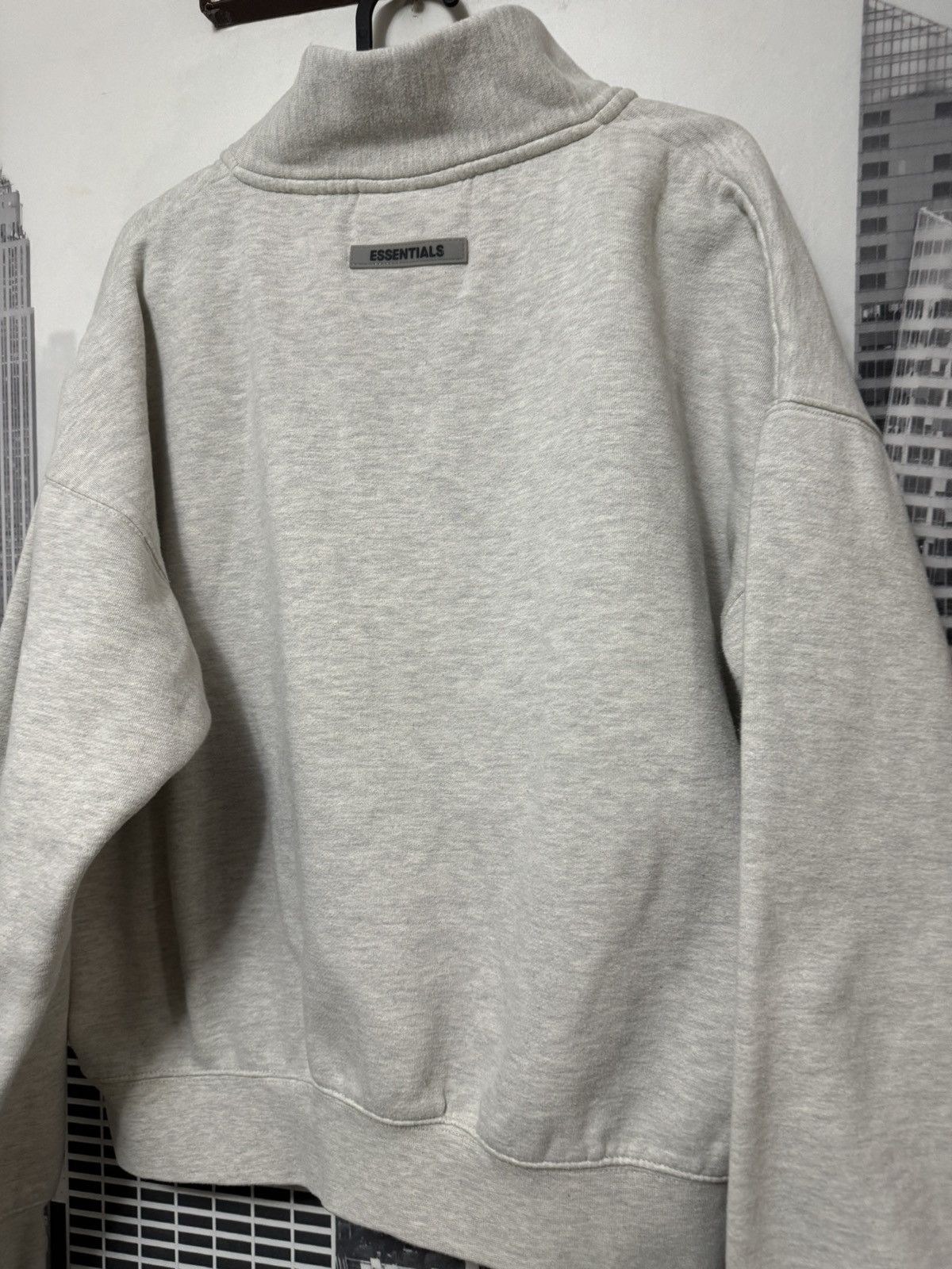 Fear of God 💥Fear of God Essentials Half-Zip Sweater Oatmeal SZ Small Size US S / EU 44-46 / 1 - 12 Thumbnail