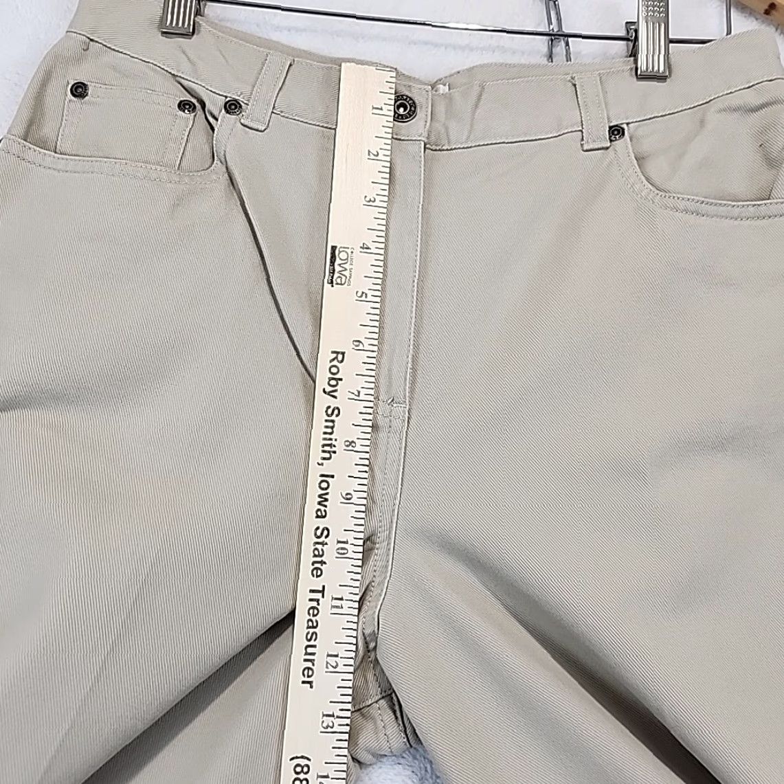 Vintage Christopher & Banks Ladies Comfort Stretch Boot Cut Pants Tan Beige Womens Sz 10 Size 32" / US 10 / IT 46 - 6 Thumbnail
