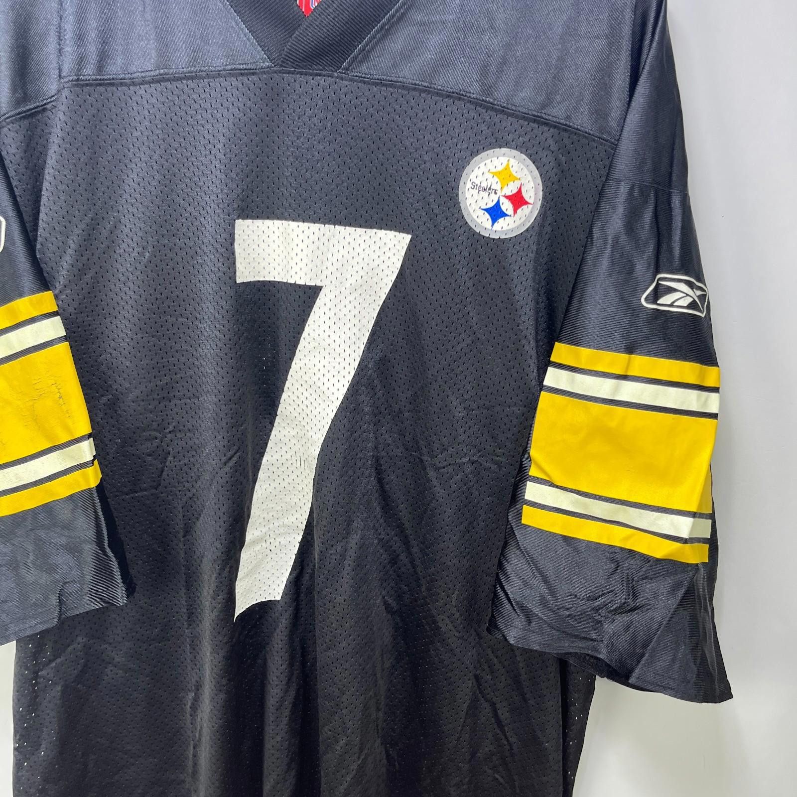 Reebok Vintage Pittsburgh Steelers Roethlisberger Jersey Large Size ONE SIZE - 2 Thumbnail
