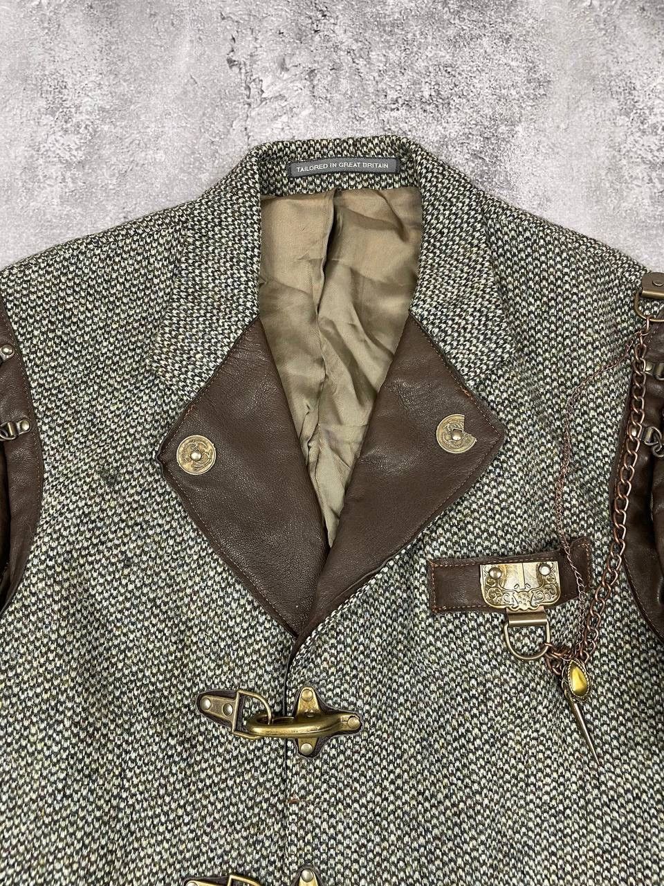 Harris Tweed Harris Tweed Men’s Vintage Jacket Wool Handwoven Brown Size 38S - 2 Thumbnail