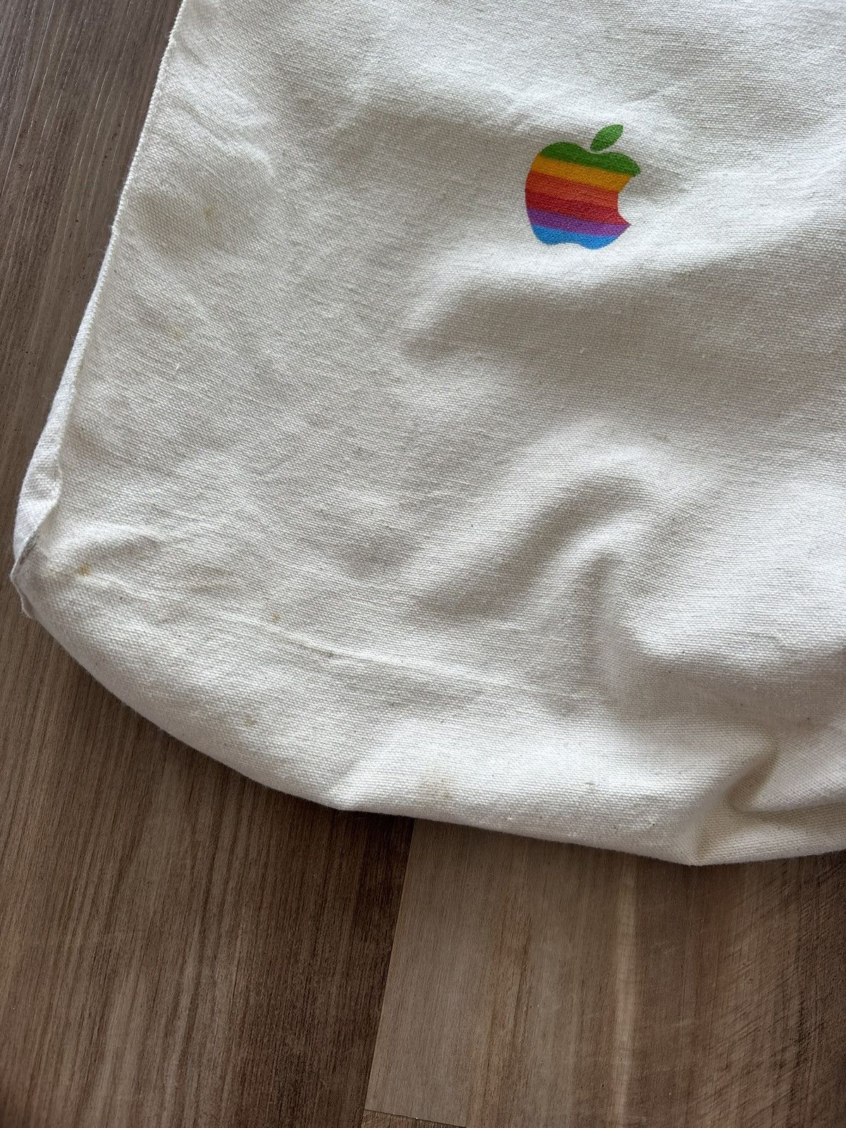 Apple × Vintage Vintage Rainbow Apple Logo Tote Bag Size ONE SIZE - 6 Thumbnail
