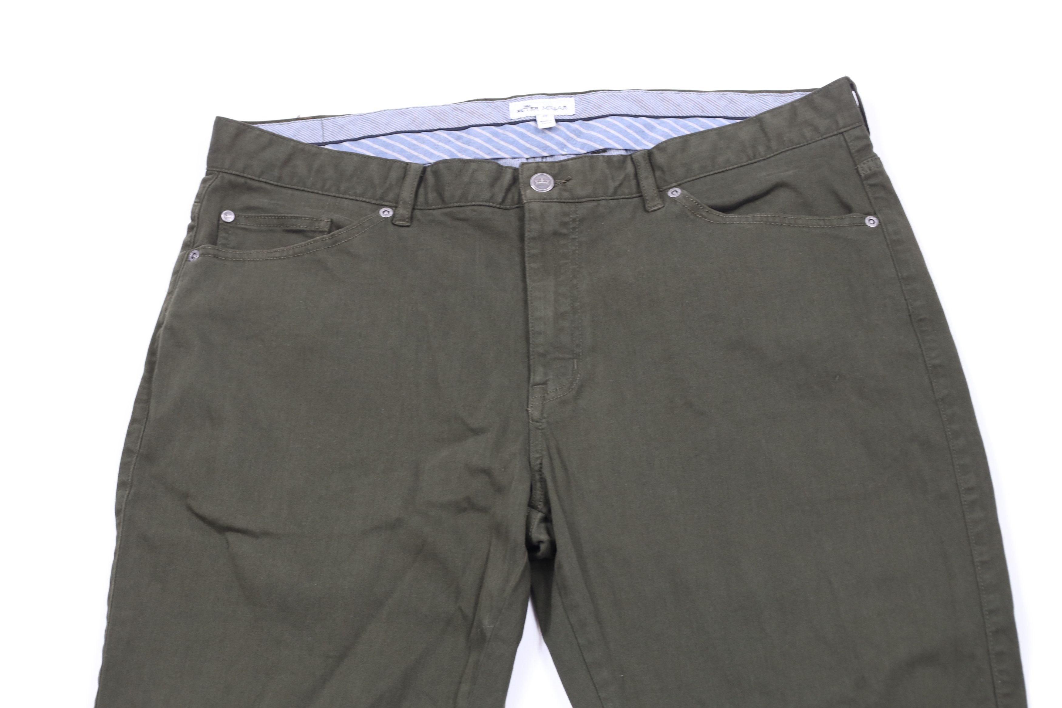 Peter Millar × Vintage Peter Millar Stretch Straight Leg Golfing Pants Dark Green Size US 38 / EU 54 - 2 Thumbnail
