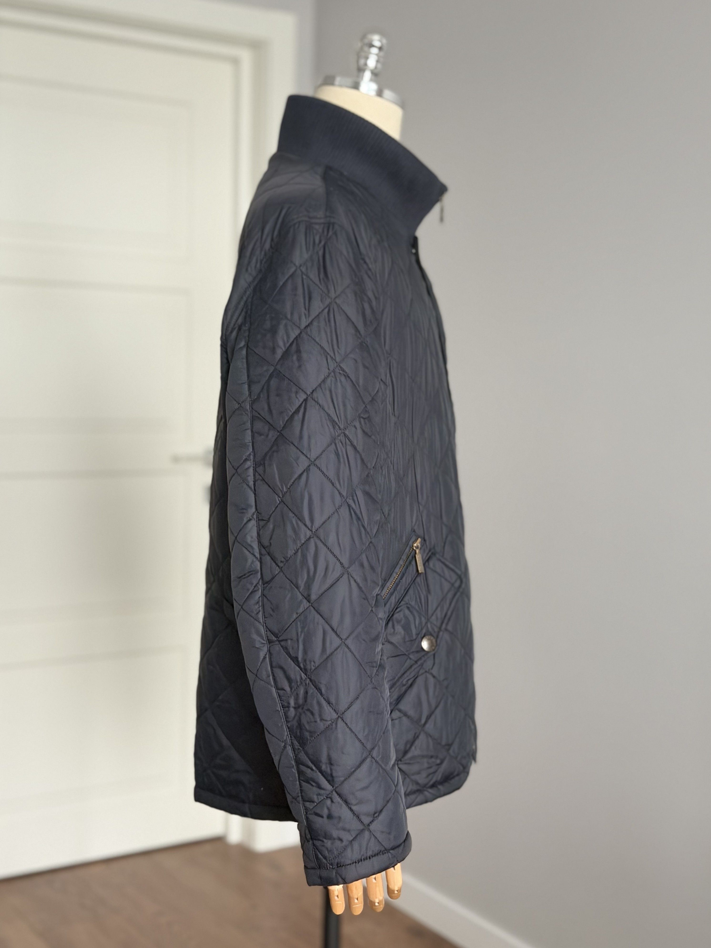 Barbour BARBOUR Chelsea Rib Neck Mens Quilted Jacket Size XXL Navy Size US XXL / EU 58 / 5 - 24 Thumbnail