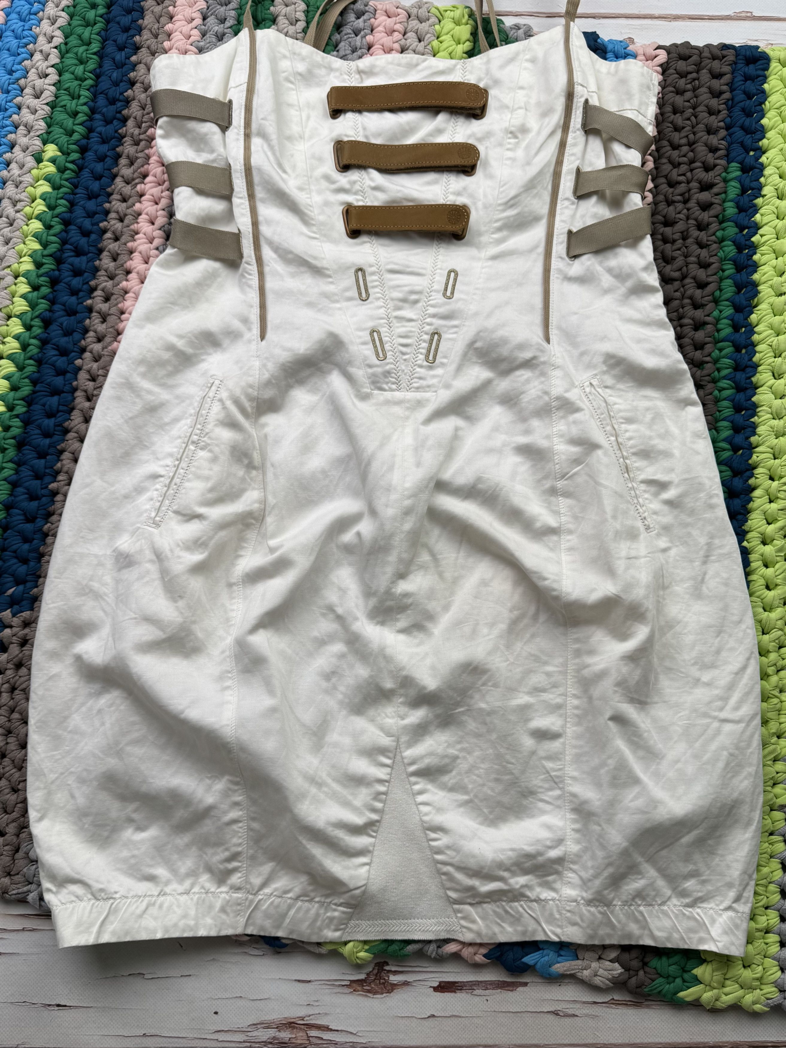 Marithe + Francois Girbaud Marithe Francois Girbaud Vintage Dress With Straps (V1)(D10) Size L / US 10 / IT 46 - 3 Thumbnail
