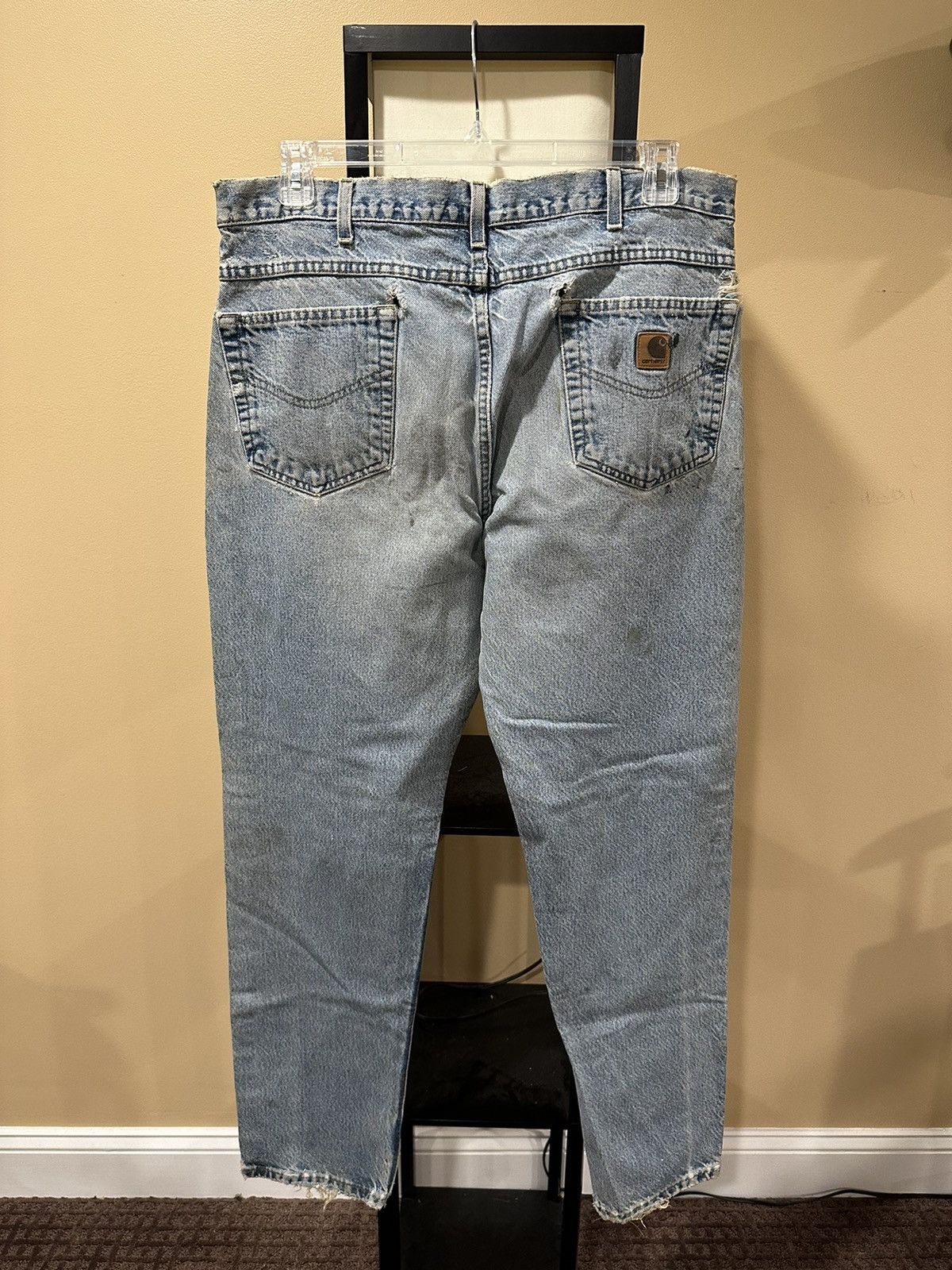 Carhartt Vintage Carhartt Thrashed / Distressed Blue Denim Jeans Size US 36 / EU 52 - 3 Thumbnail
