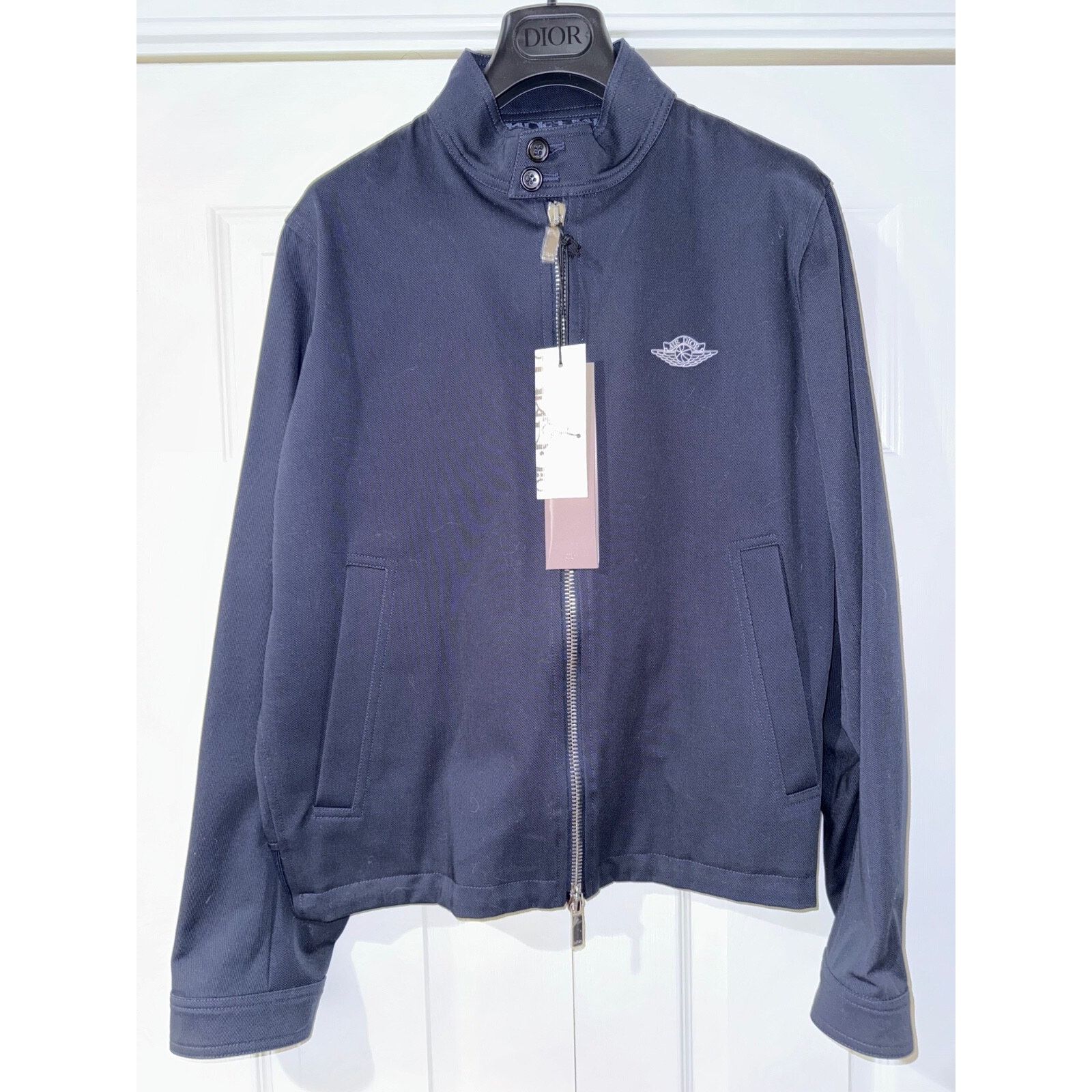 Dior Dior Air Logo Zip Up Double Zipper Woven Moto Jacket Coat 48 Size US M / EU 48-50 / 2 - 3 Thumbnail