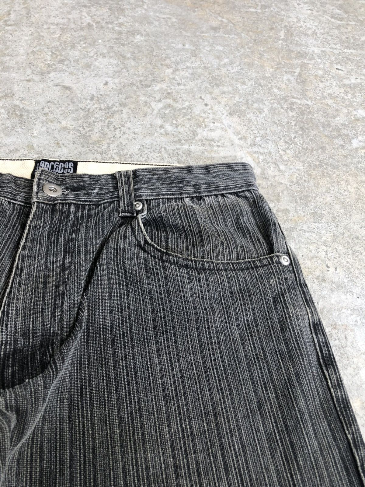 If Six Was Nine Japanese Barcedos Flared Jeans Distressed Denim Hickory Size US 30 / EU 46 - 14 Thumbnail