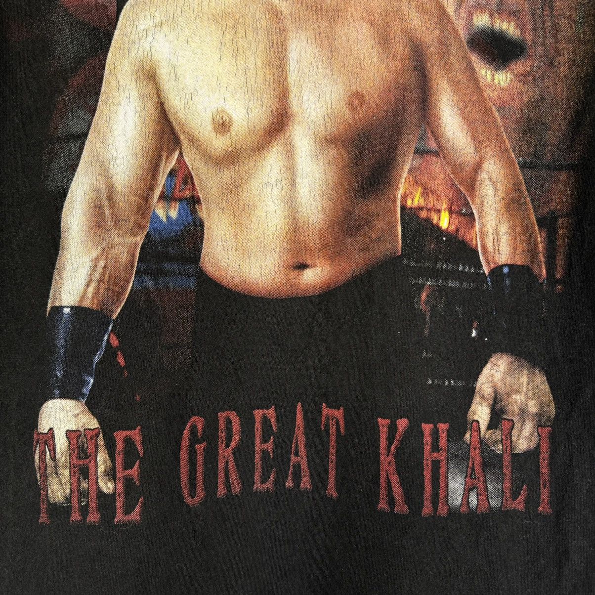 Vintage Vintage WWE The Great Khali Wrestling Rare T Shirt Size US L / EU 52-54 / 3 - 5 Thumbnail