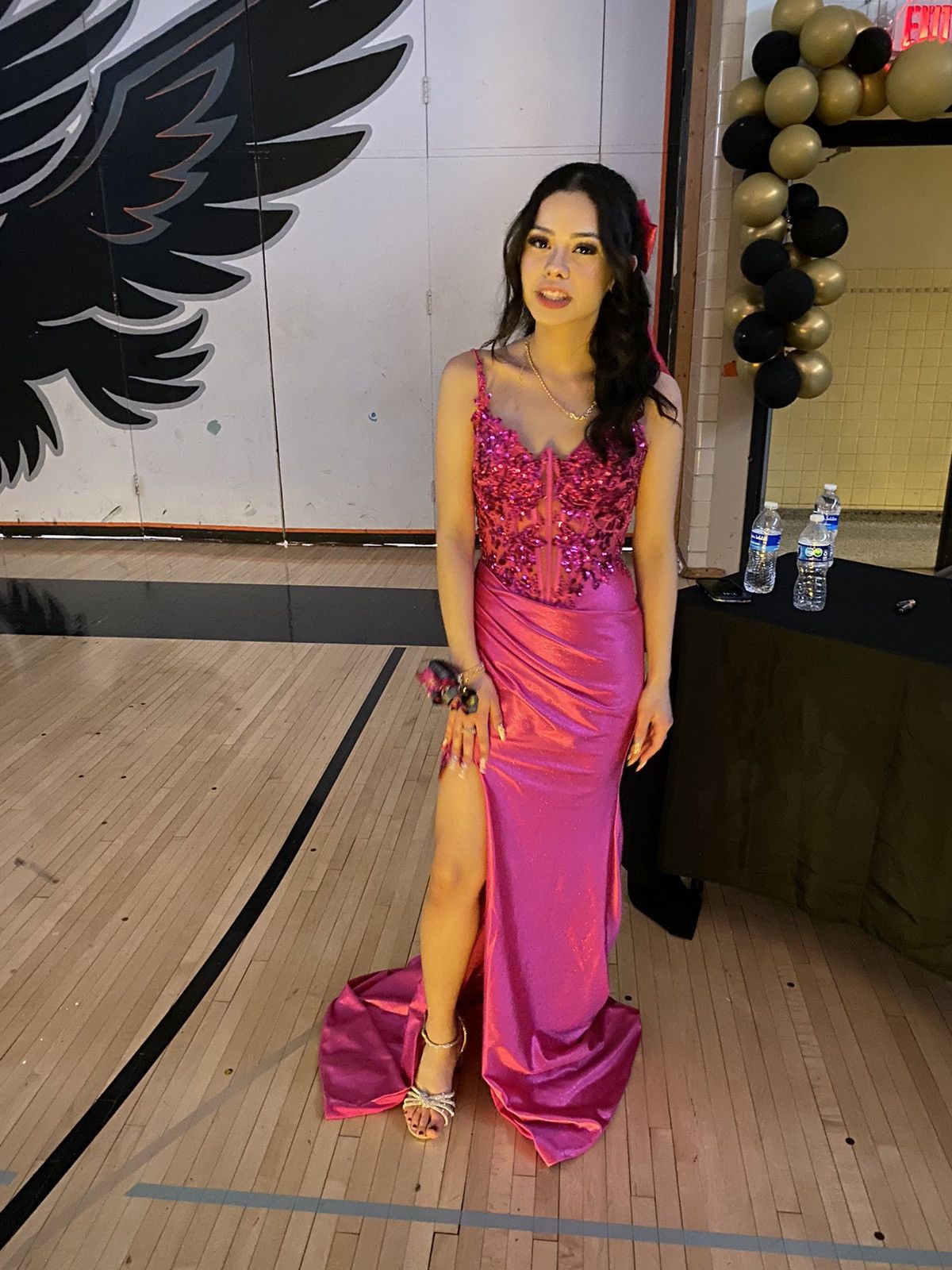Other ONLY WORN ONCE HOT PINK PROM DRESS Size S / US 4 / IT 40 - 1 Preview