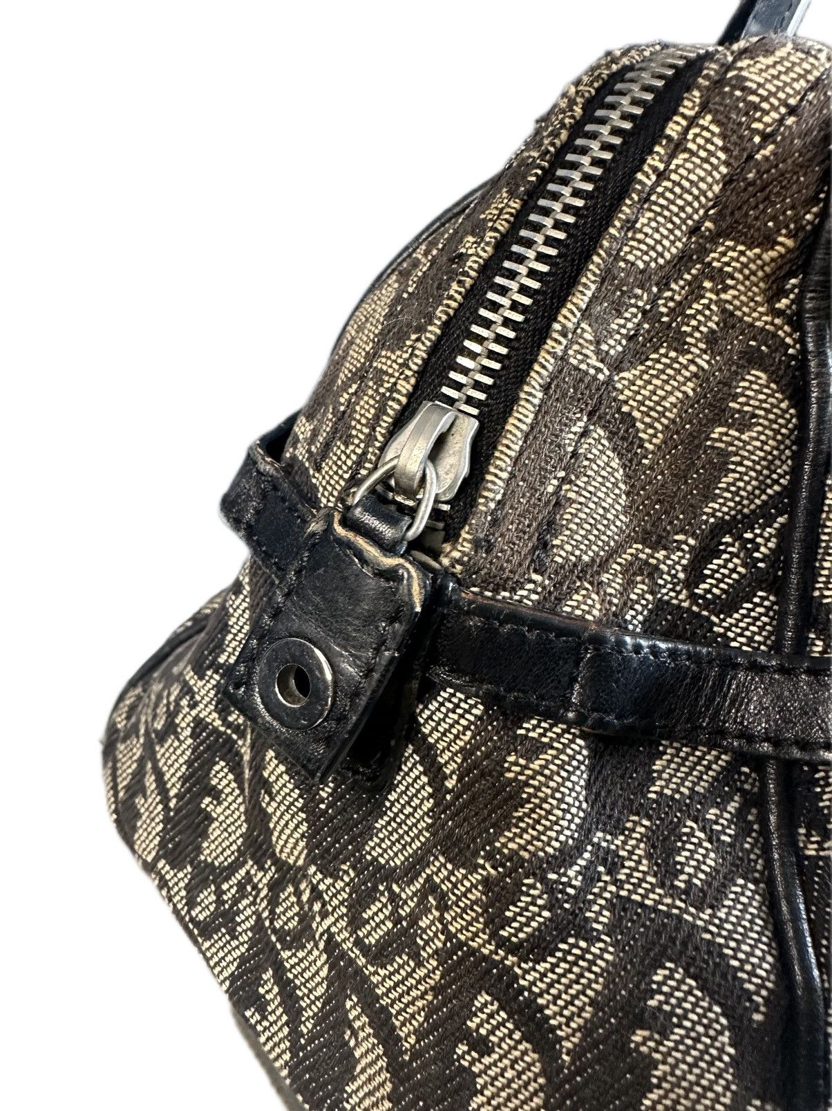 Christian Dior Trotter Monogram Boston Shoulder Bag