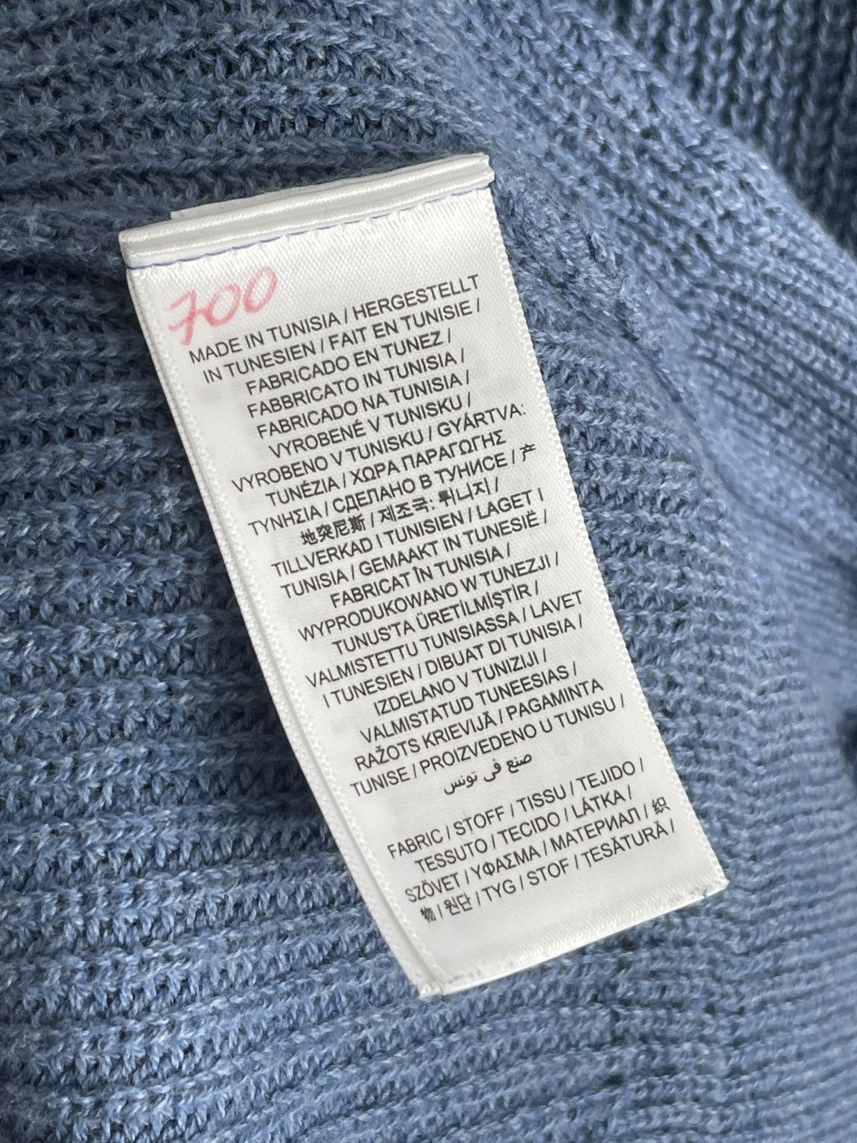 Gant Sweater wool Gant blue casual jumper knit crew neck Size US L / EU 52-54 / 3 - 6 Thumbnail