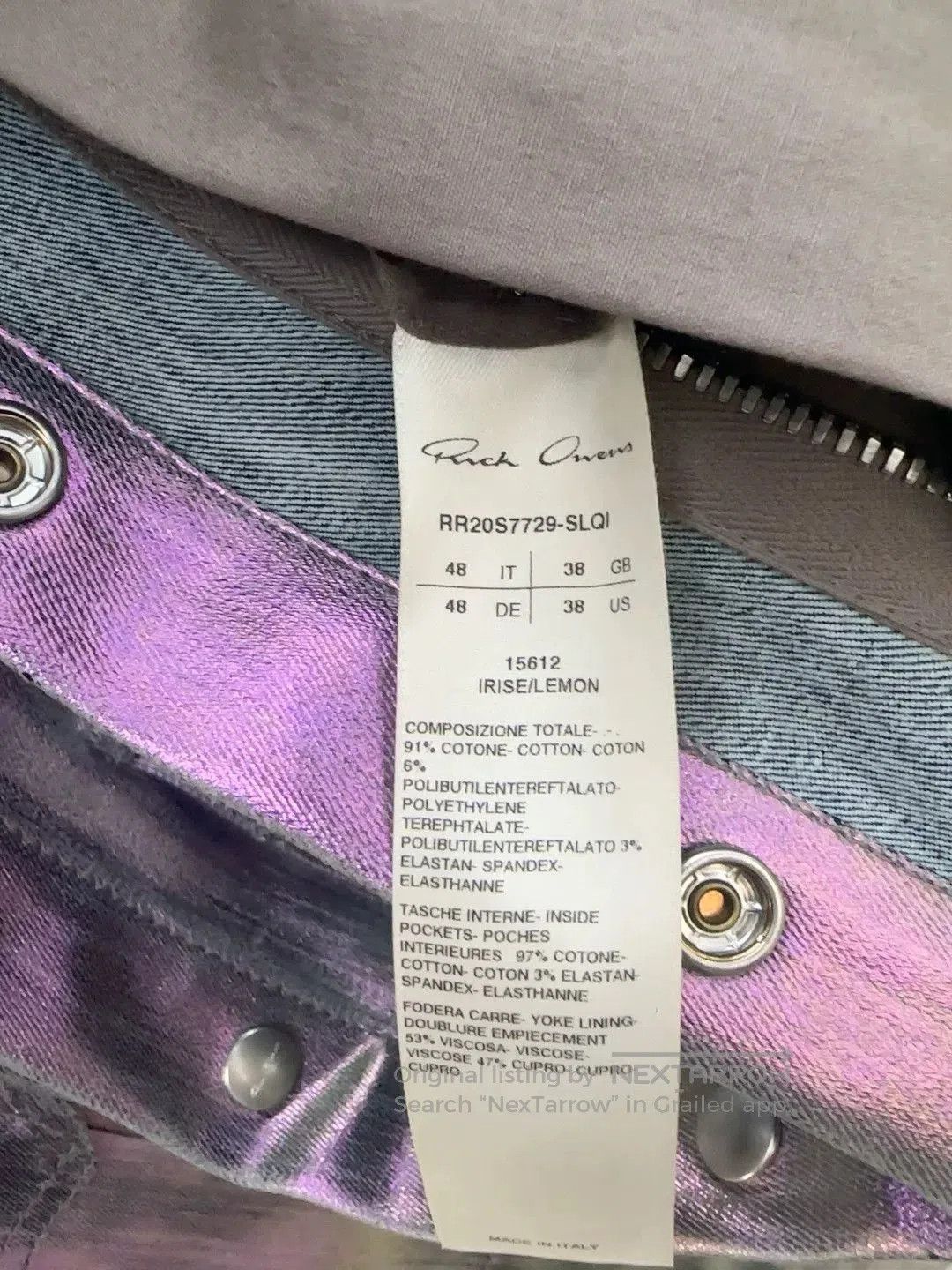 Rick Owens rick owens laser jacket in size 48. Size US L / EU 52-54 / 3 - 5 Thumbnail