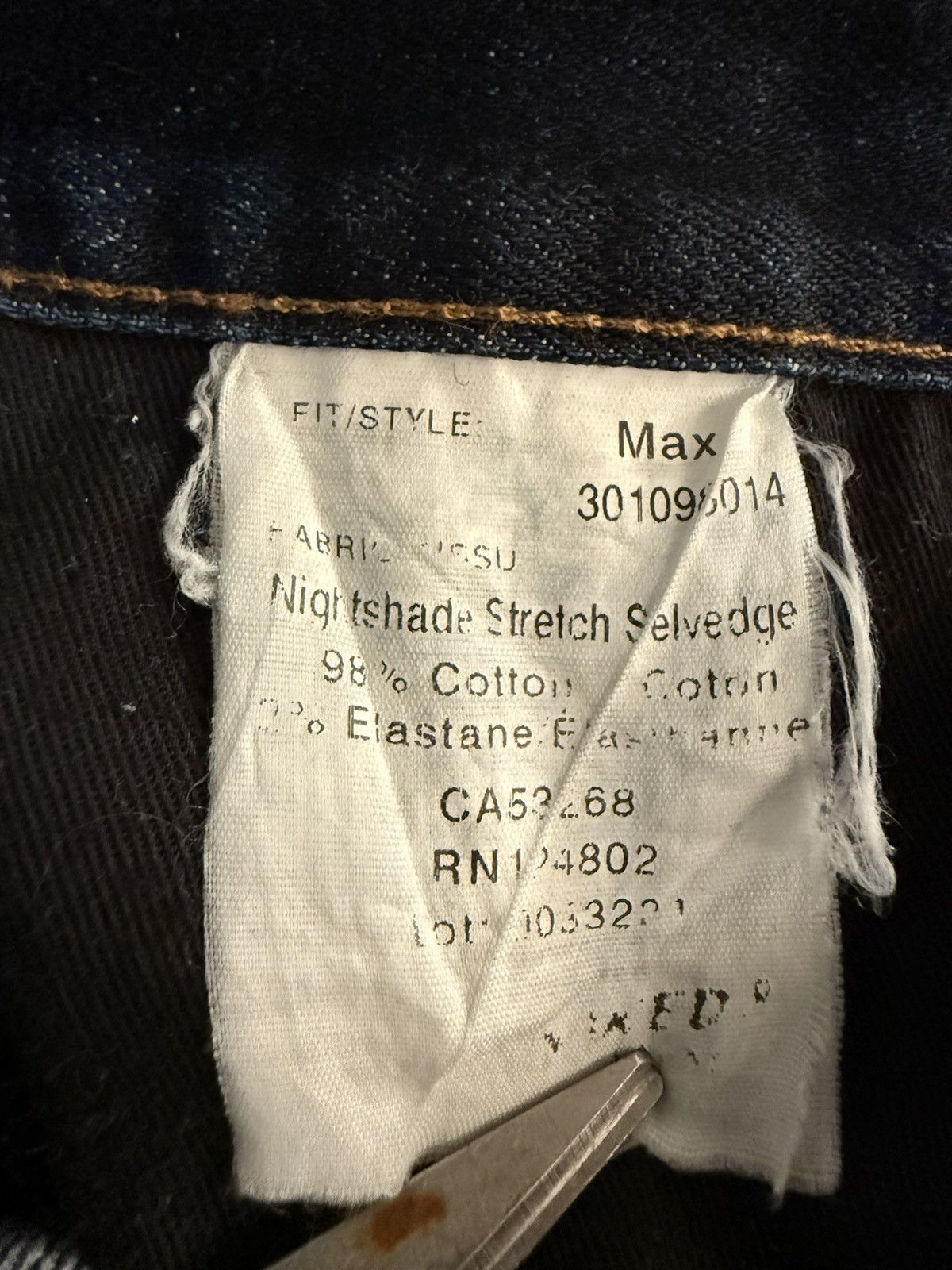 Naked & Famous Naked & Famous Max Nightshade Stretch Selvedge Size 27" / US 4 / IT 40 - 8 Thumbnail