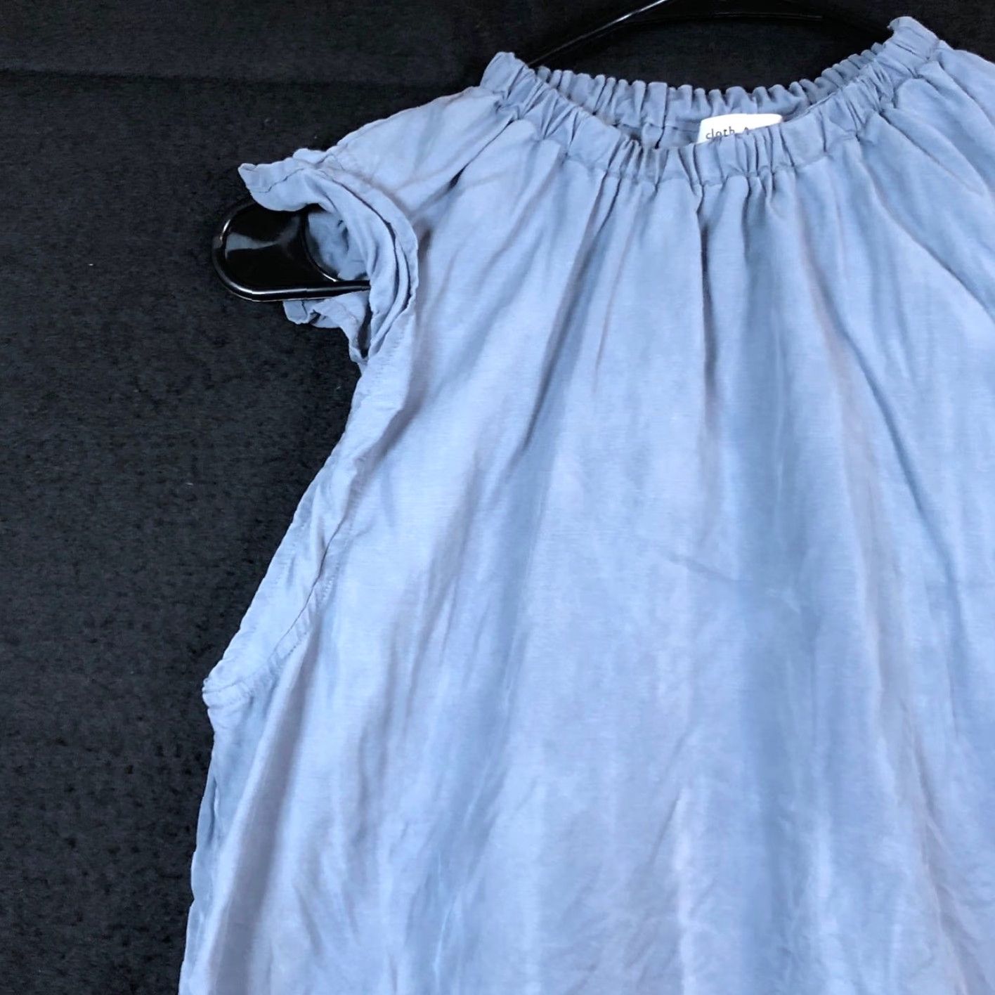 Anthropologie Cloth & Stone Womens Tank Blue Ruffle Lightweight XS Shirt Casual Boho Preppy Size XS / US 0-2 / IT 36-38 - 4 Thumbnail