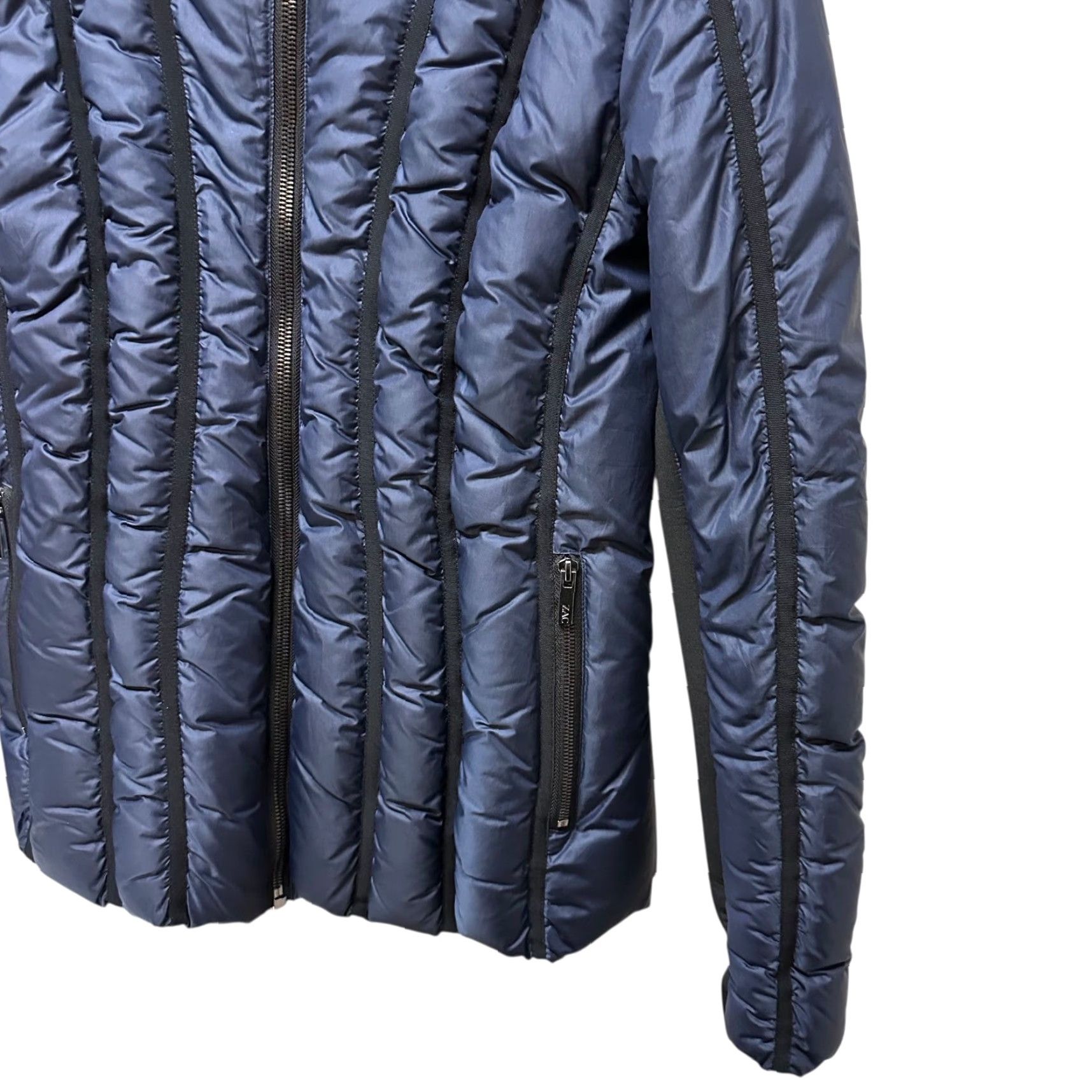 Zac Posen Zac Posen Navy Down Quilted Puffer Jacket with Faux Fur Hood Size XL Women Jacket XL Navy Down Quilted Puffer Fur Trim Zip Front Casual Winter Size XL / US 12-14 / IT 48-50 - 4 Thumbnail