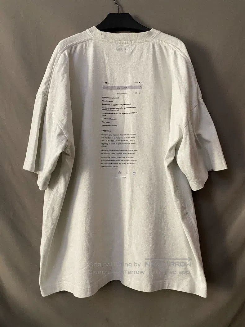 Vetements Vetements Short Sleeve T-Shirt Size US S / EU 44-46 / 1 - 3 Thumbnail