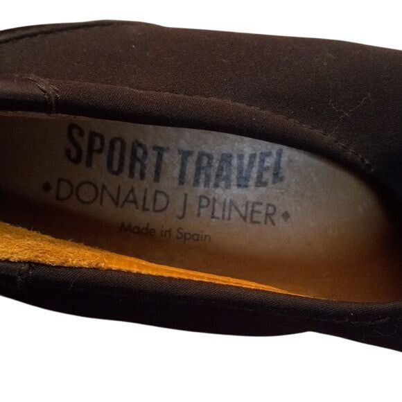 Donald Pliner Donald J Pliner Size 7.5 Black Square Toe Slip On Shoes Spor Size US 7.5 / IT 37.5 - 7 Thumbnail