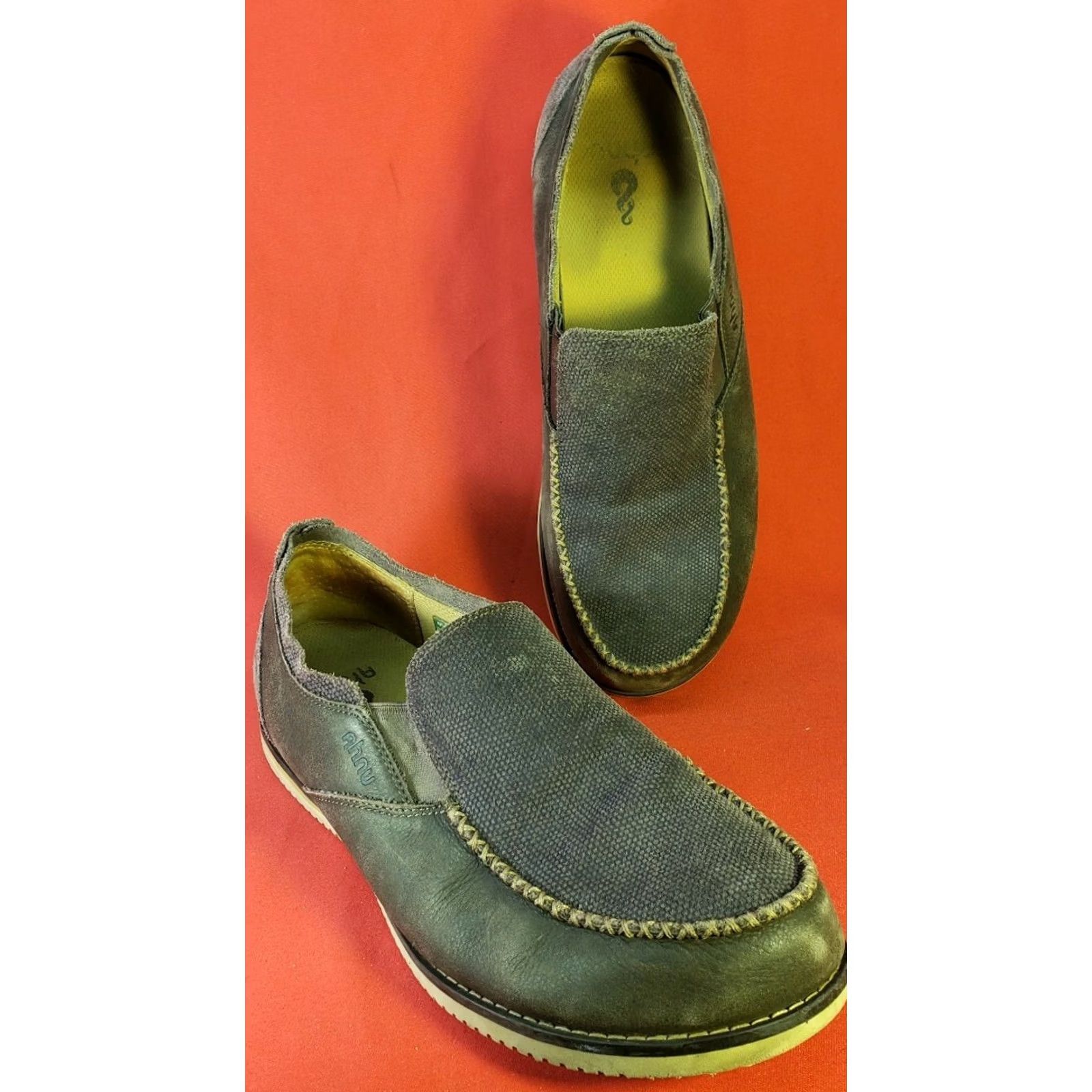 Vintage Ahnu Loafers Brown Suede Nylon Slip On Men's Size 11.5 EUR 45 Jack II Size US 12 / EU 45 - 2 Thumbnail