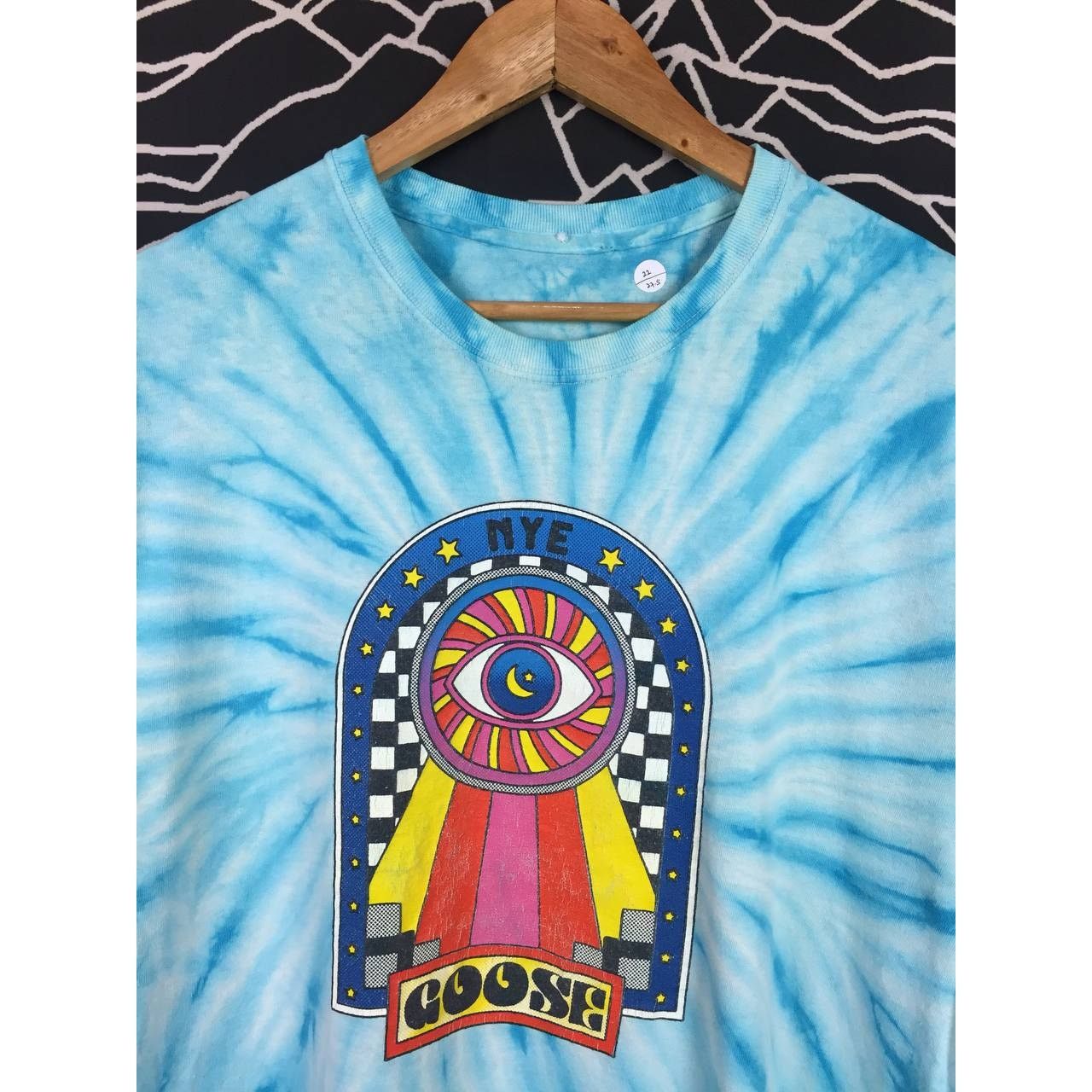 Band Tees Goose Psychedelic Rock Band NYE 2025 Concert Tie Dye Tee Size US L / EU 52-54 / 3 - 3 Thumbnail