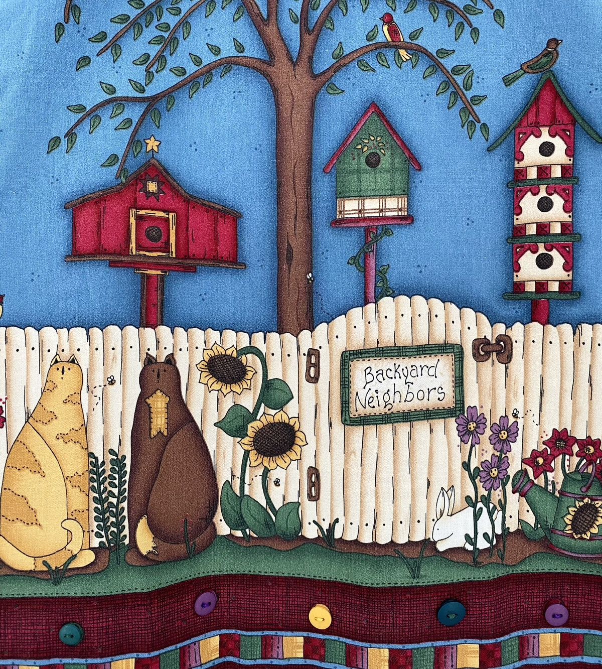 Vintage VTG 90’s Handmade Backyard Friends Cats Double Sided Vest XL Size XL / US 12-14 / IT 48-50 - 6 Thumbnail