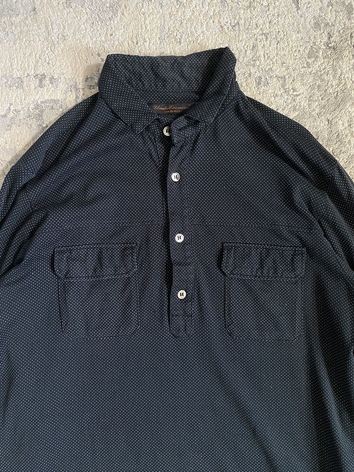 Undercover AW07 Zipper Sleeve Quarter Button Shirt Size US M / EU 48-50 / 2 - 2 Thumbnail