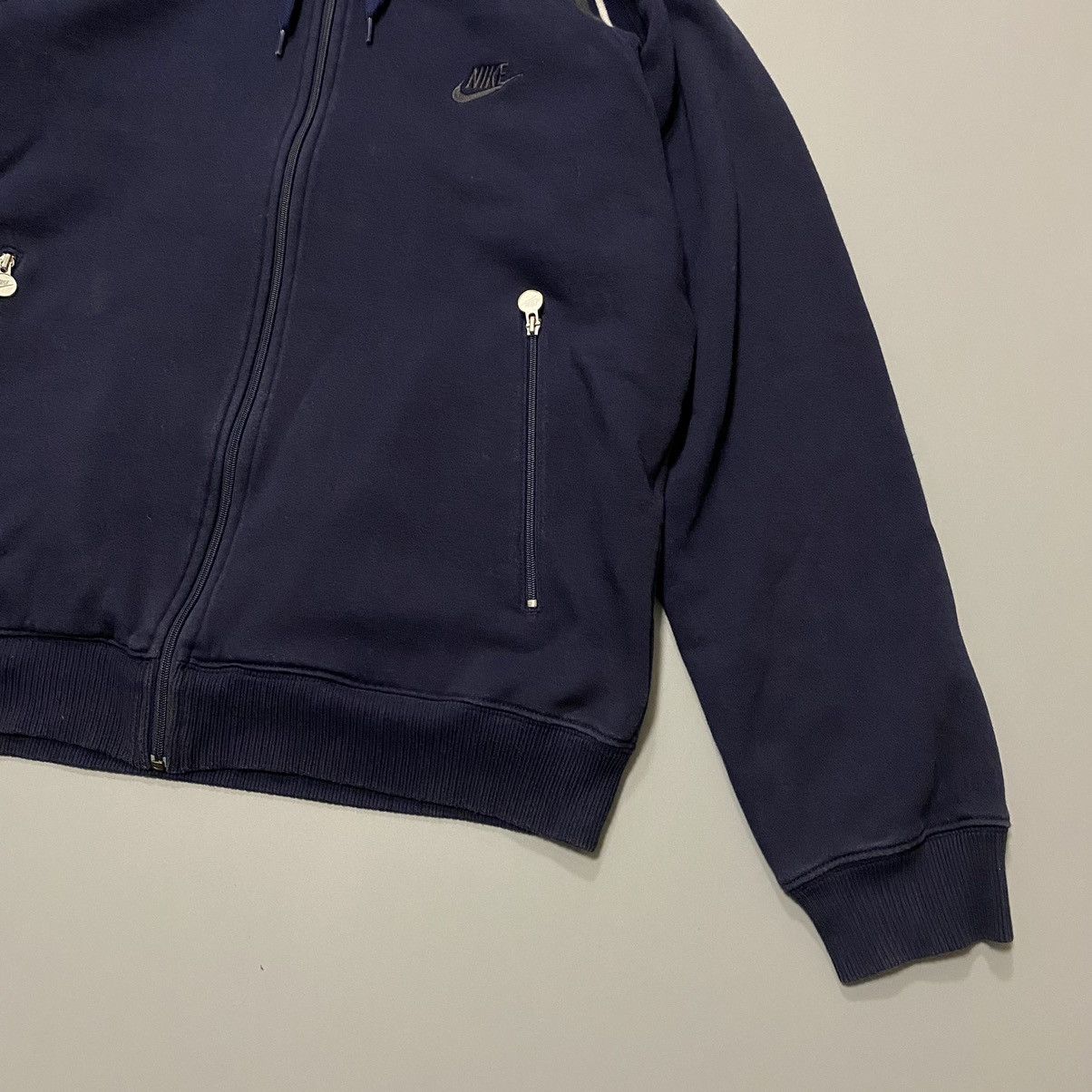 Nike Nike Vintage Full Zip Hoodie Dark Blue Y2K Style Mens Size L Size US L / EU 52-54 / 3 - 4 Thumbnail