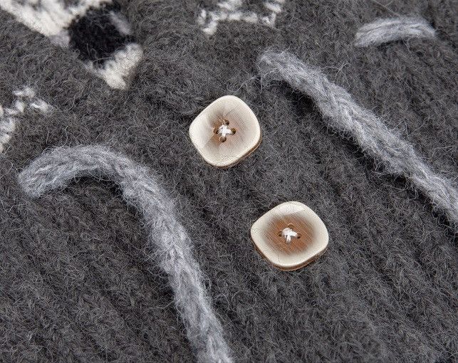 Japanese Brand Outdoor retro vintage y2k snowflake knit hooded cowl scarf Size ONE SIZE - 7 Thumbnail
