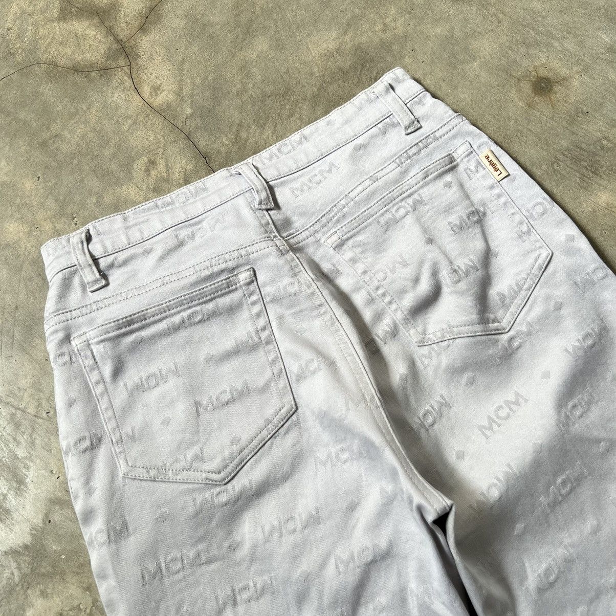 MCM Vintage 90s MCM Legere Monogram Pants Size 25" / US 0 / IT 36 - 4 Thumbnail