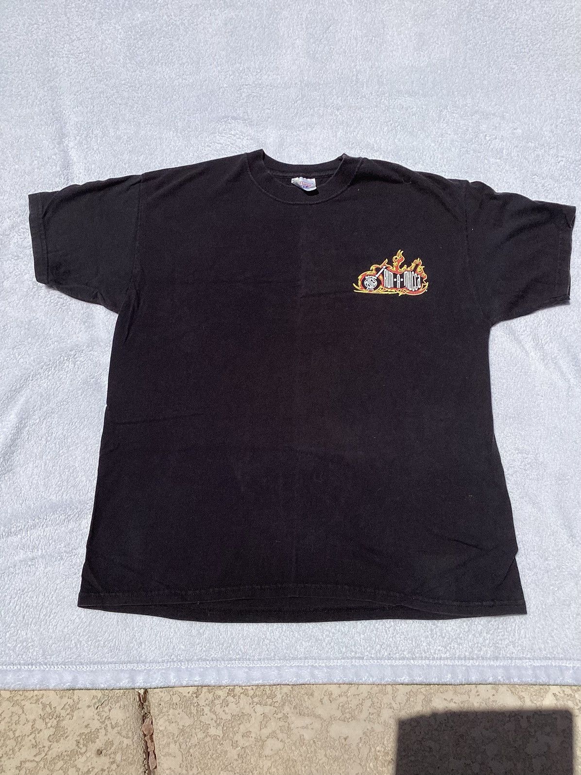 Hanes 2003 run a mucca motorcycle rally biker T-shirt Size US L / EU 52-54 / 3 - 3 Thumbnail