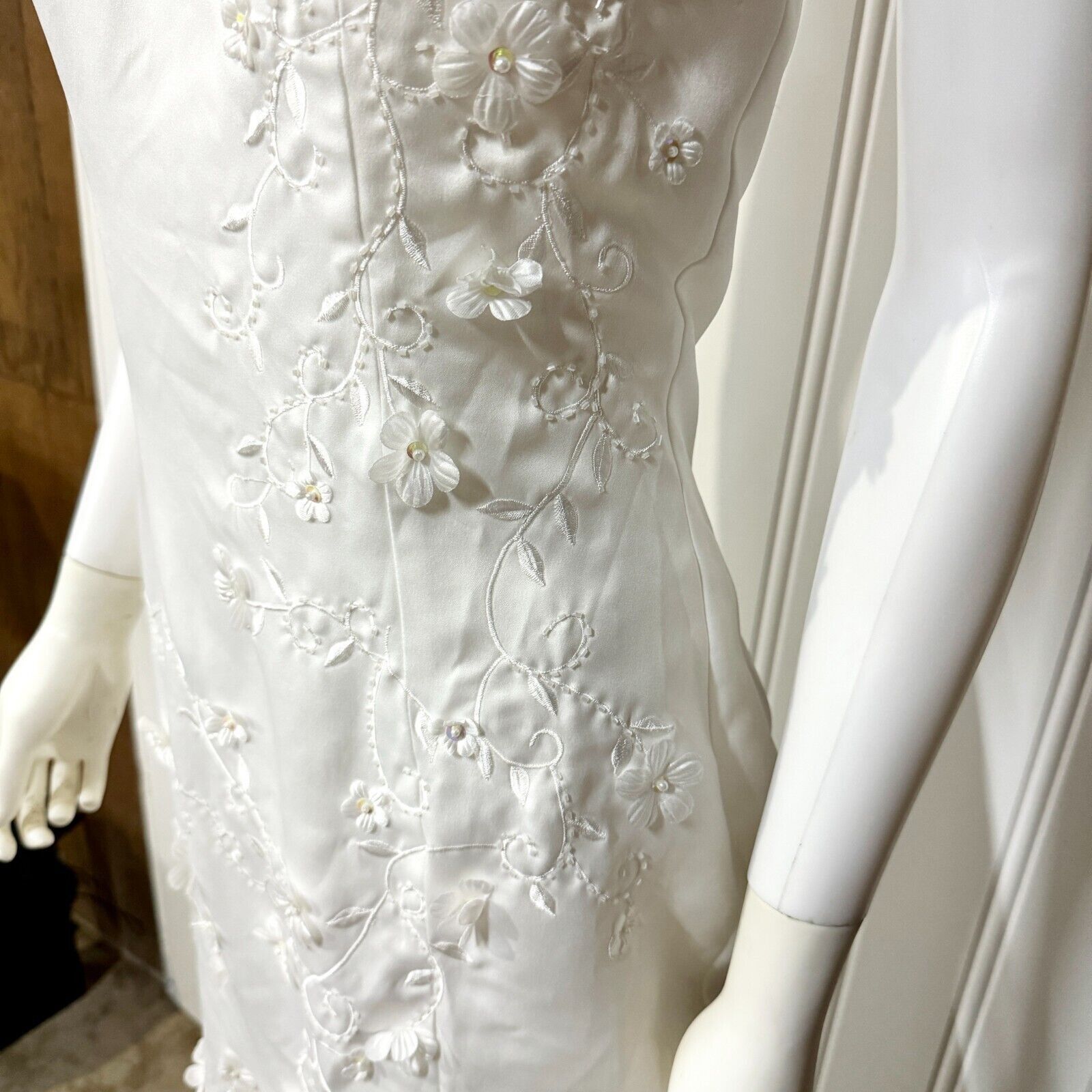 Other Cinderella Wedding Dress Halter Neck Pleated Open Back MD Size M / US 6-8 / IT 42-44 - 4 Thumbnail