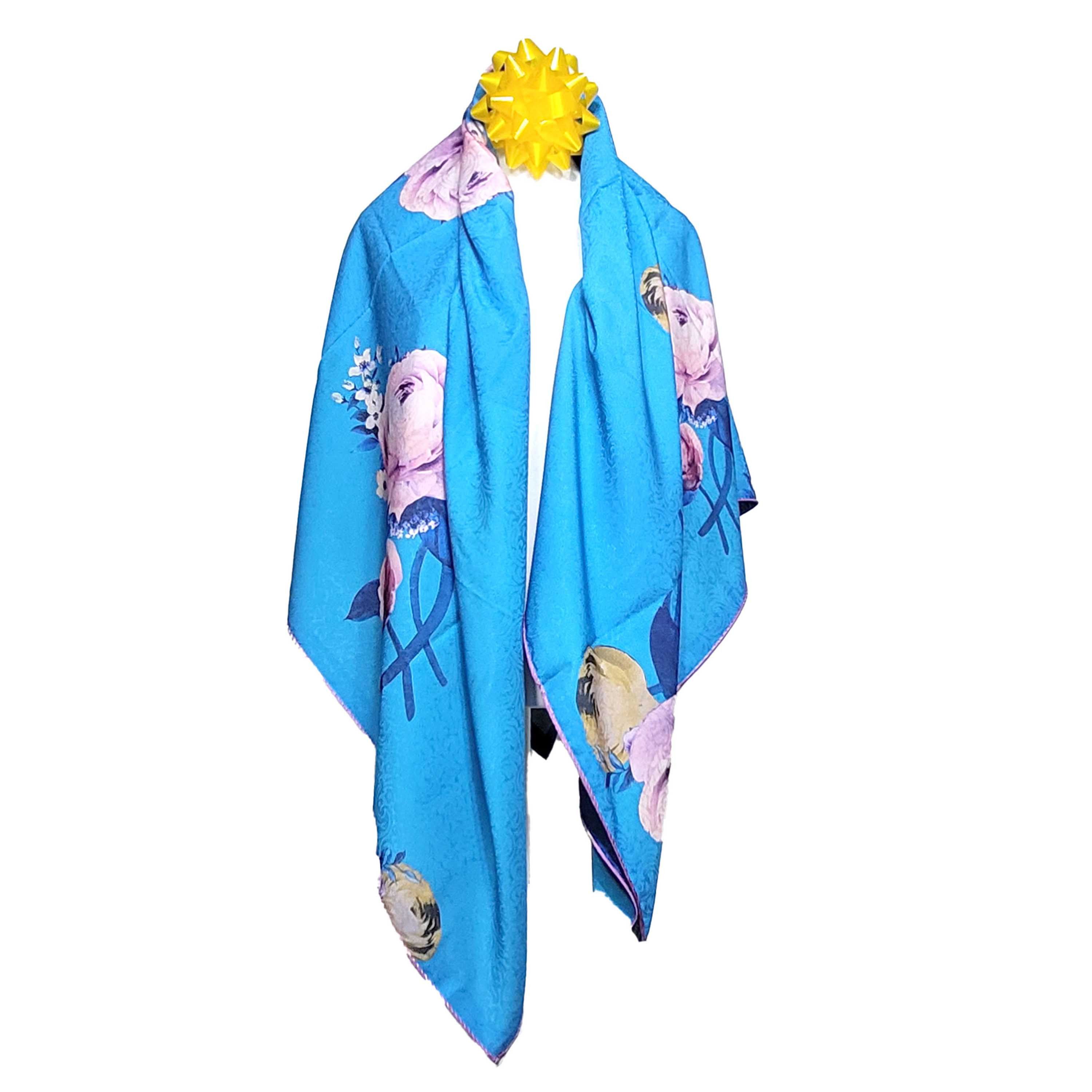 Other NWT Double Sided Silk Scarf 52"x52" Large Square Wrap 3243 Size ONE SIZE - 9 Thumbnail