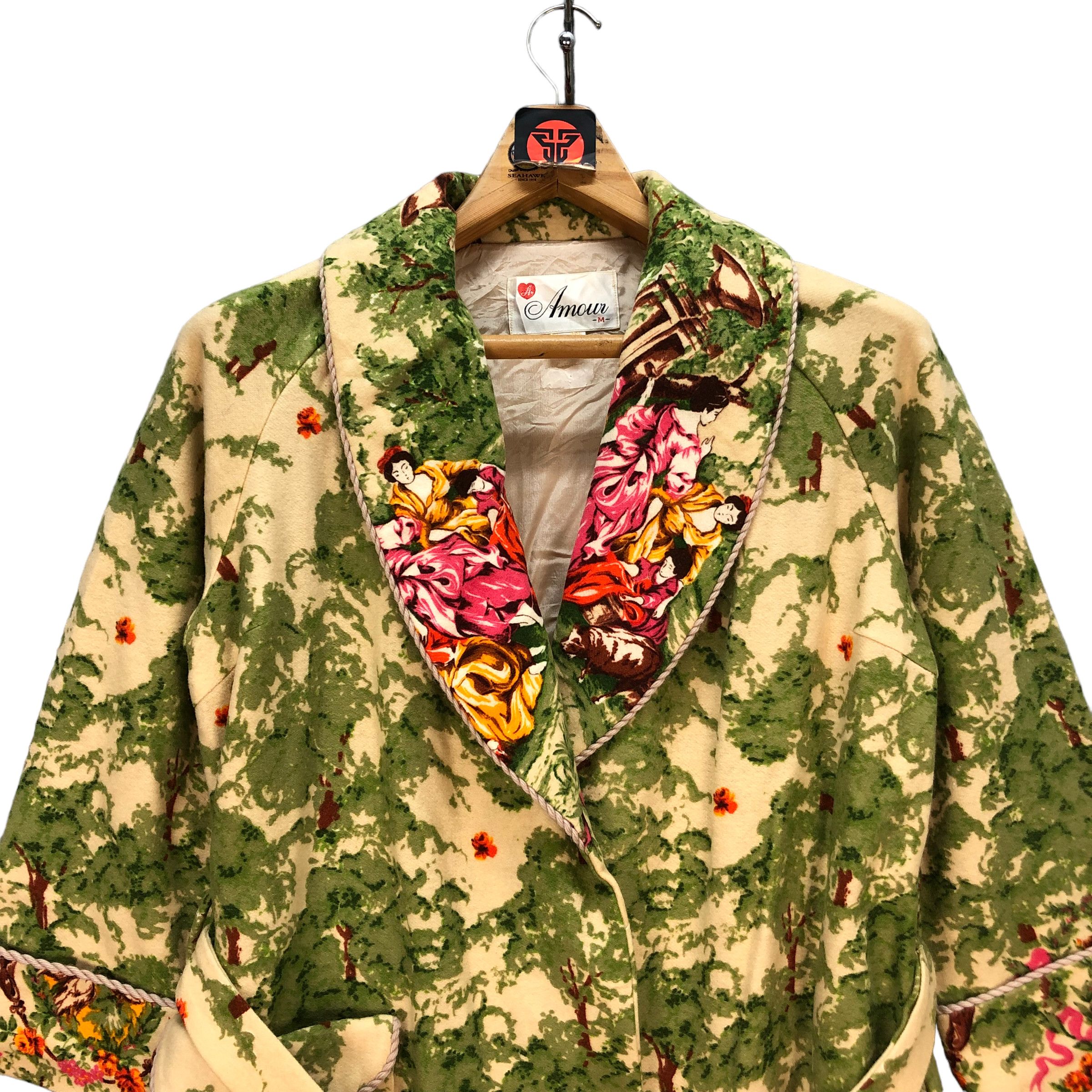 Japanese Brand VINTAGE JAPAN TRADITIONAL FLORAL FULLPRINT ROBES #7368-135 Size M / US 6-8 / IT 42-44 - 2 Thumbnail