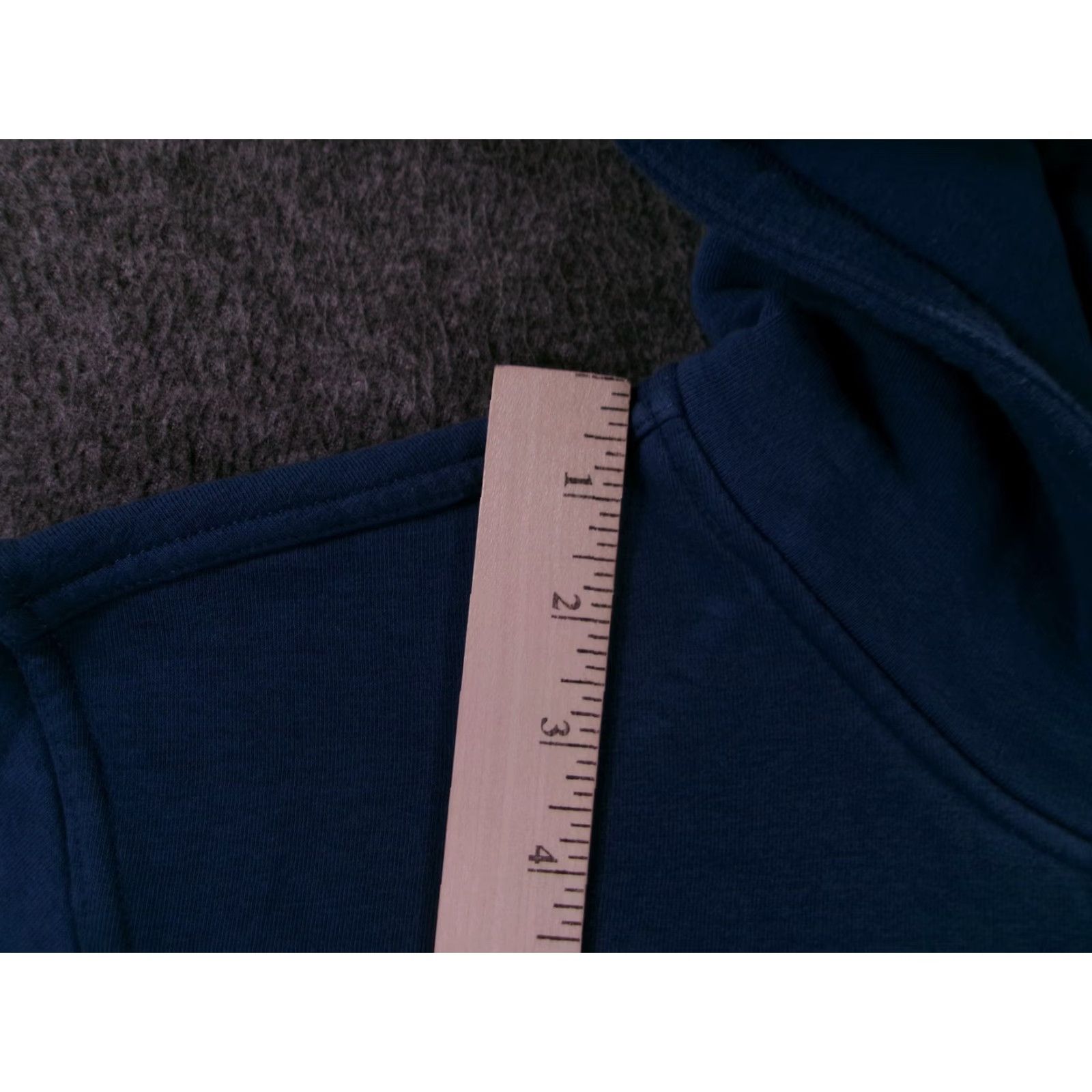 Vintage Kirkland Signature Women's Hoodie S Blue Pullover Fleece Casual Heavyweight Hooded Size S / US 4 / IT 40 - 4 Thumbnail