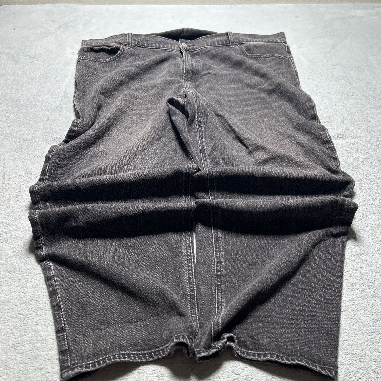 Old Navy Loose Baggy Jeans Women 18 42x27 Hamilton Black Wide Relaxed Size 40" / US 18 - 9 Thumbnail